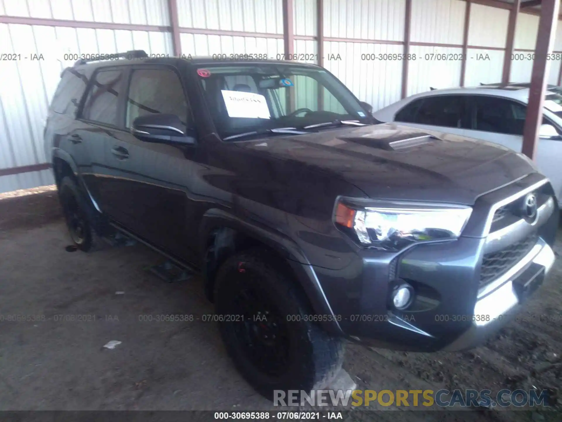 1 Photograph of a damaged car JTEBU5JR3K5677875 TOYOTA 4RUNNER 2019