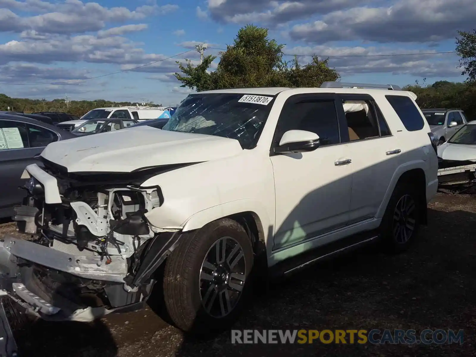 2 Photograph of a damaged car JTEBU5JR3K5679805 TOYOTA 4RUNNER 2019