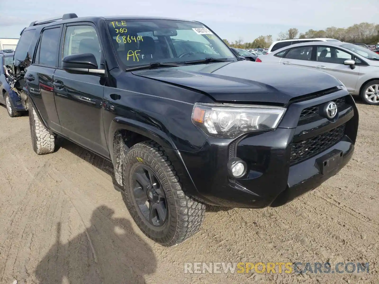 1 Photograph of a damaged car JTEBU5JR3K5686401 TOYOTA 4RUNNER 2019