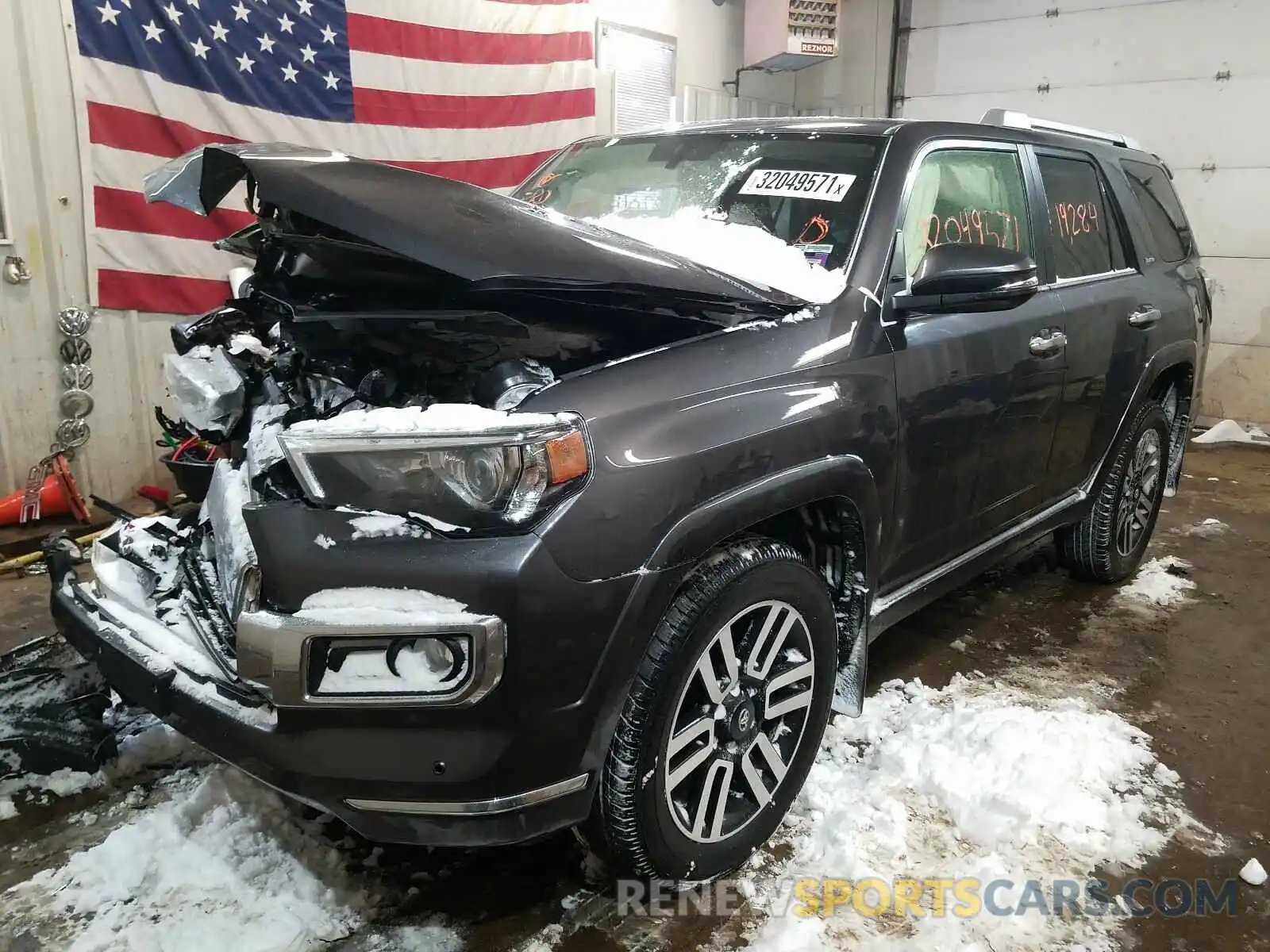 2 Photograph of a damaged car JTEBU5JR3K5688407 TOYOTA 4RUNNER 2019