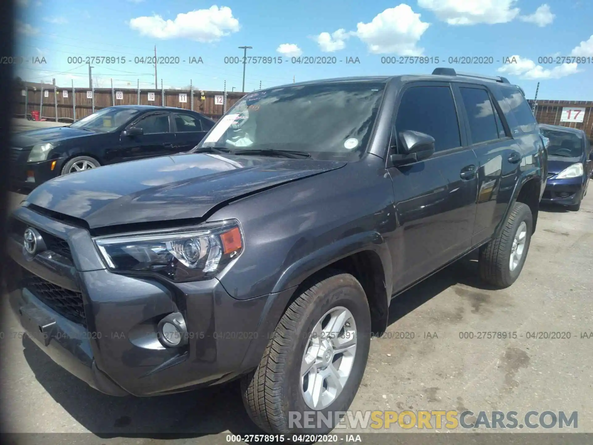 2 Photograph of a damaged car JTEBU5JR3K5690237 TOYOTA 4RUNNER 2019