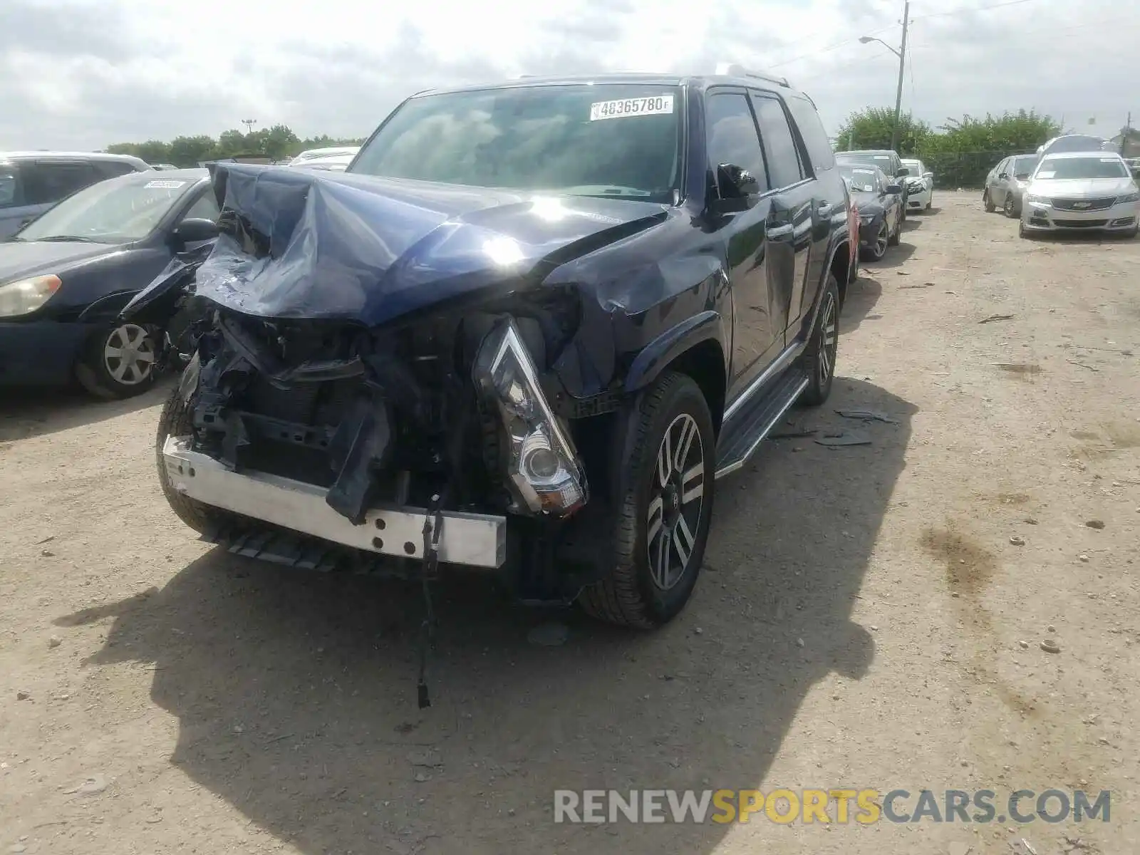 2 Photograph of a damaged car JTEBU5JR3K5693056 TOYOTA 4RUNNER 2019