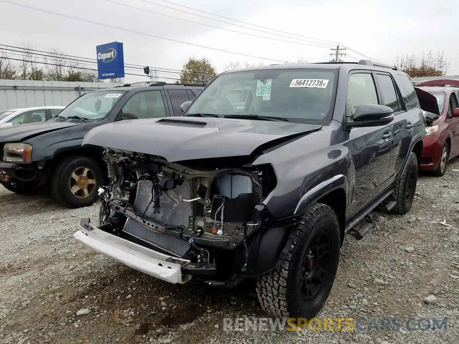 2 Photograph of a damaged car JTEBU5JR3K5695079 TOYOTA 4RUNNER 2019