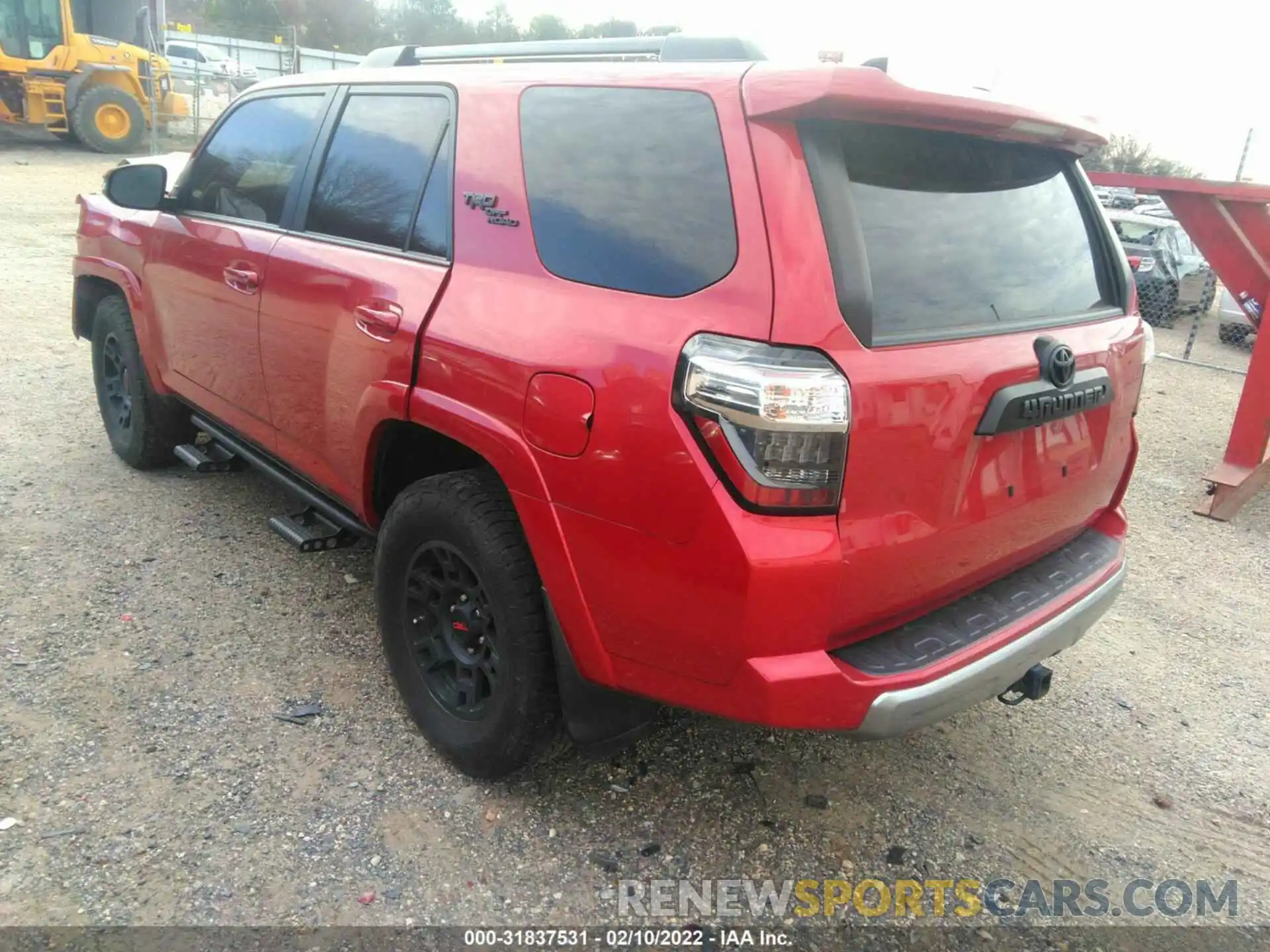 3 Фотография поврежденного автомобиля JTEBU5JR3K5695521 TOYOTA 4RUNNER 2019