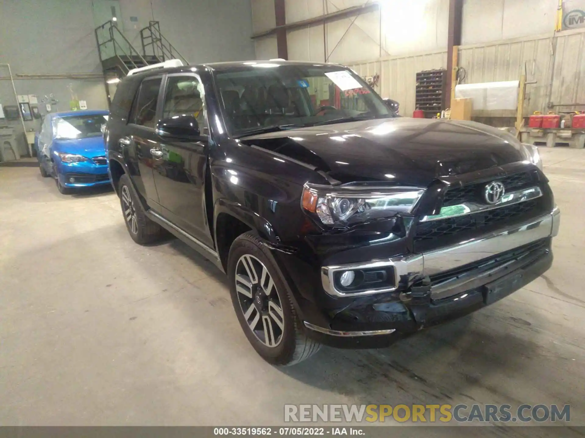 1 Photograph of a damaged car JTEBU5JR3K5698595 TOYOTA 4RUNNER 2019