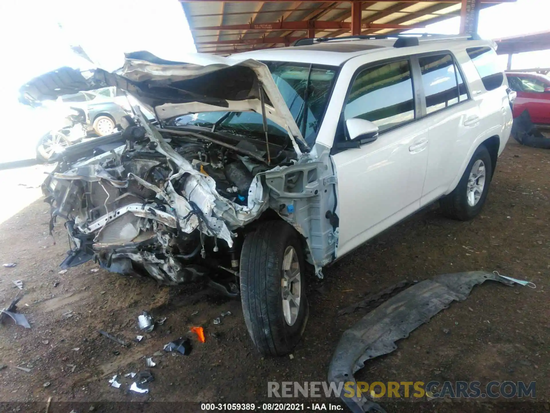 2 Photograph of a damaged car JTEBU5JR3K5701124 TOYOTA 4RUNNER 2019