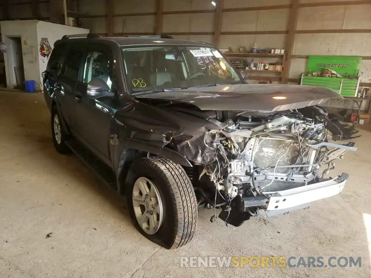 1 Photograph of a damaged car JTEBU5JR3K5706484 TOYOTA 4RUNNER 2019