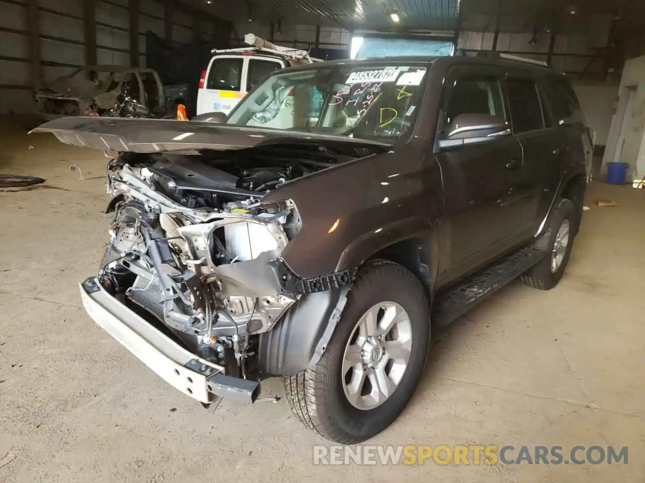 2 Photograph of a damaged car JTEBU5JR3K5706484 TOYOTA 4RUNNER 2019