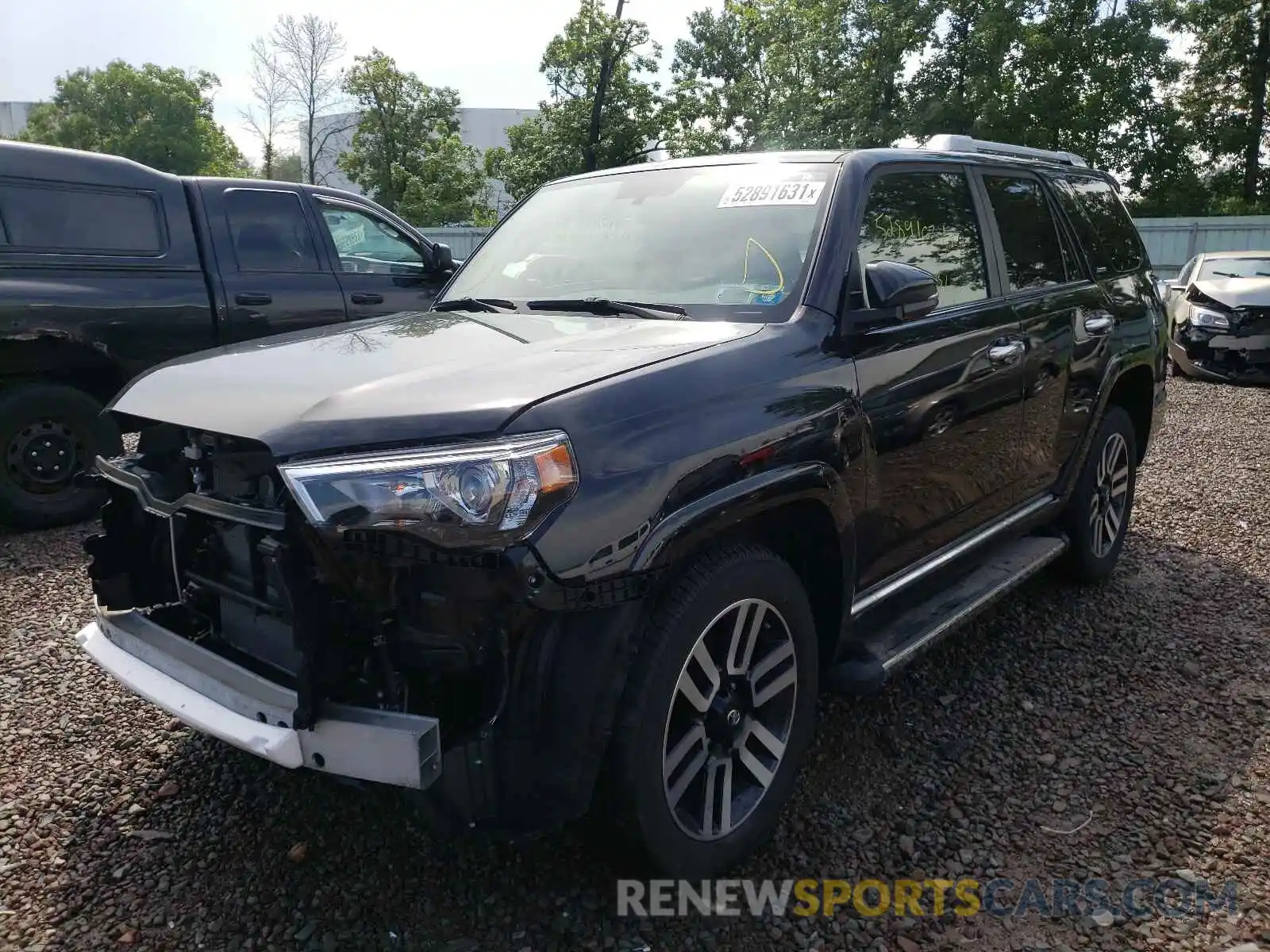 2 Photograph of a damaged car JTEBU5JR3K5715427 TOYOTA 4RUNNER 2019