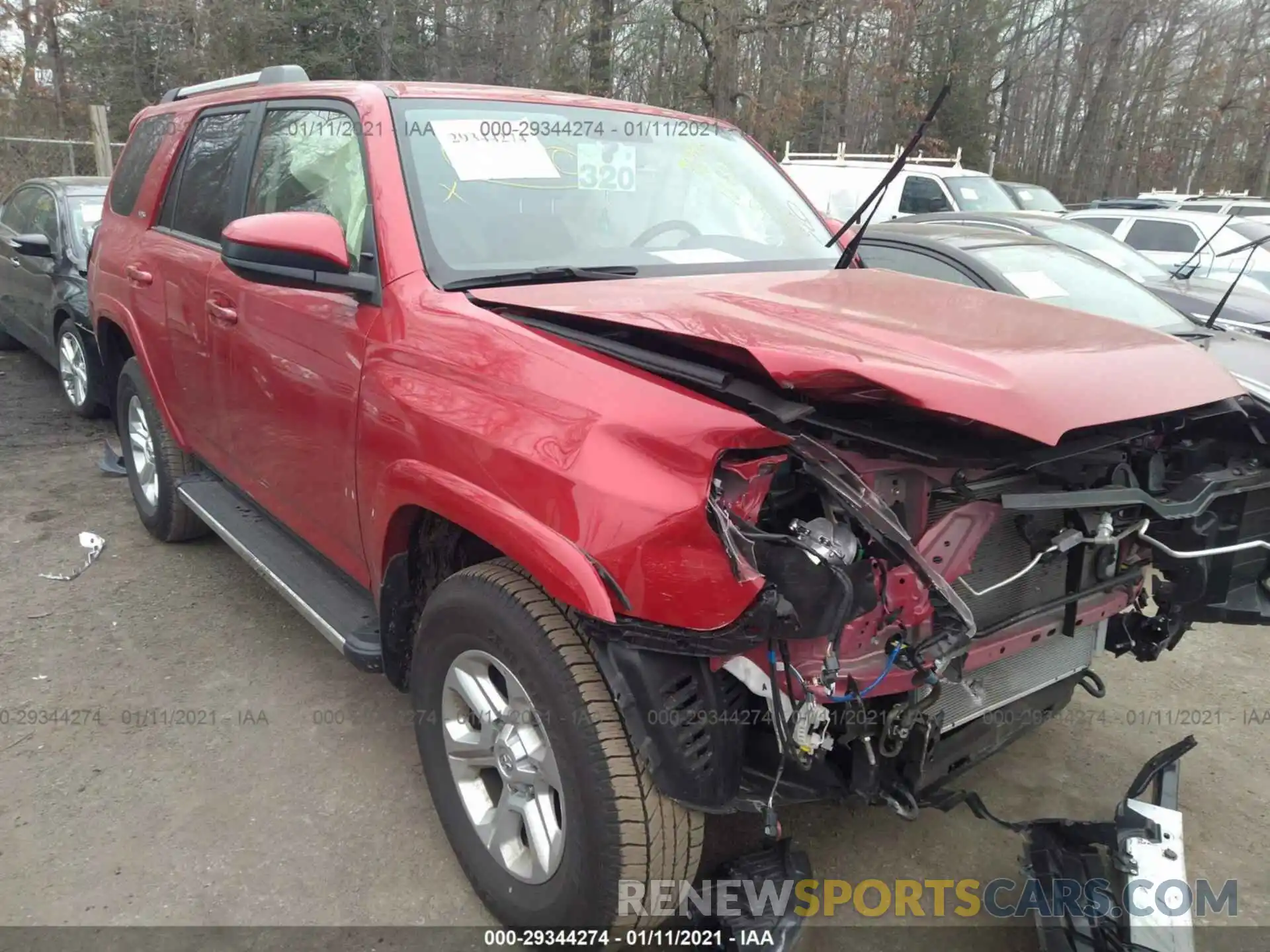 1 Photograph of a damaged car JTEBU5JR3K5716240 TOYOTA 4RUNNER 2019