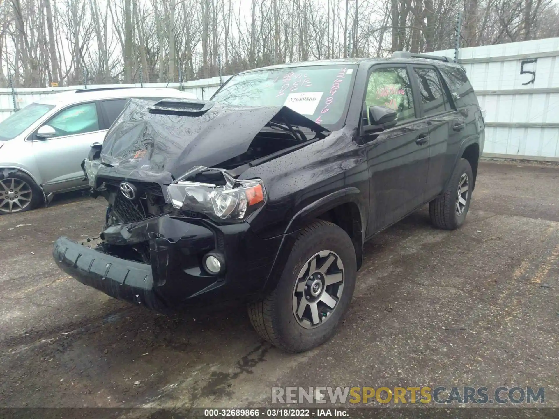 2 Photograph of a damaged car JTEBU5JR3K5719834 TOYOTA 4RUNNER 2019