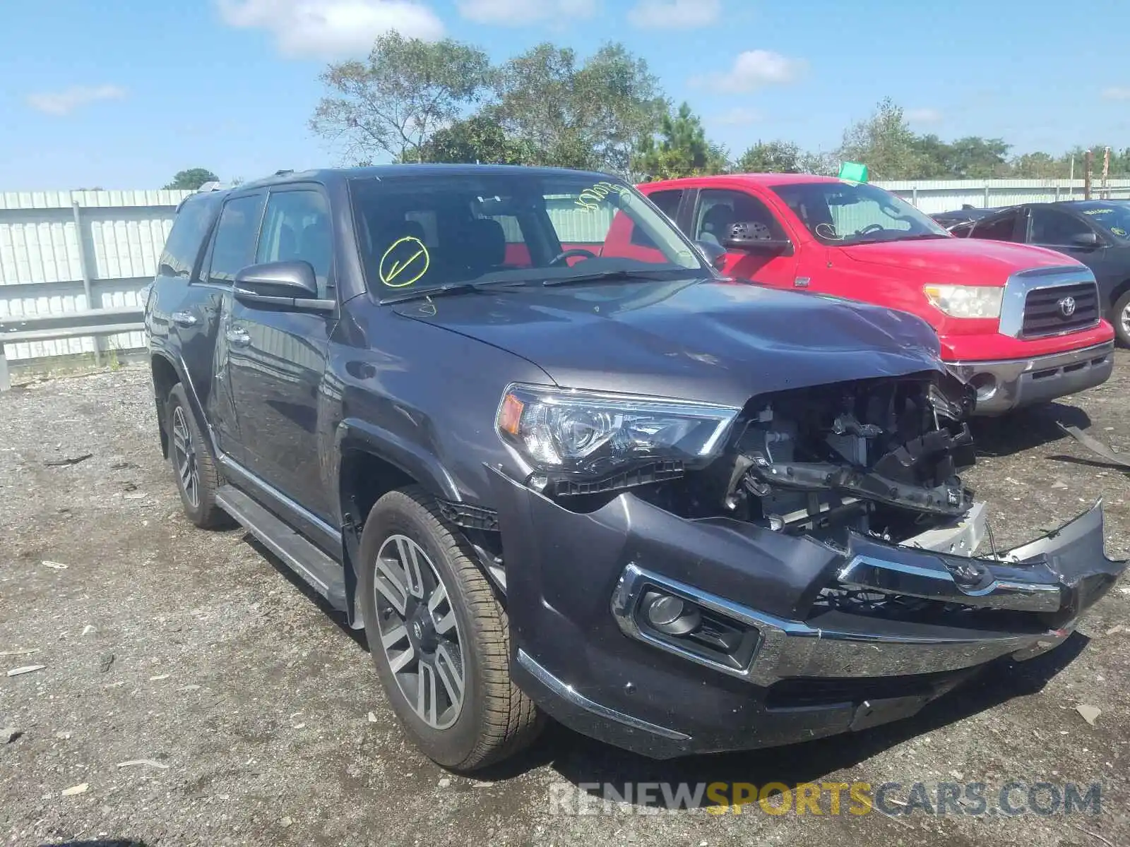 1 Photograph of a damaged car JTEBU5JR3K5720580 TOYOTA 4RUNNER 2019