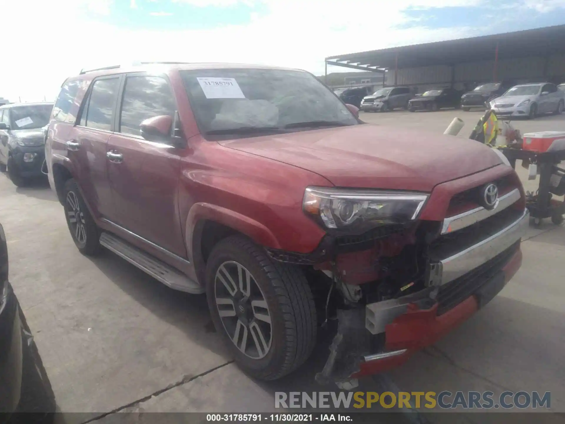 1 Photograph of a damaged car JTEBU5JR3K5724368 TOYOTA 4RUNNER 2019