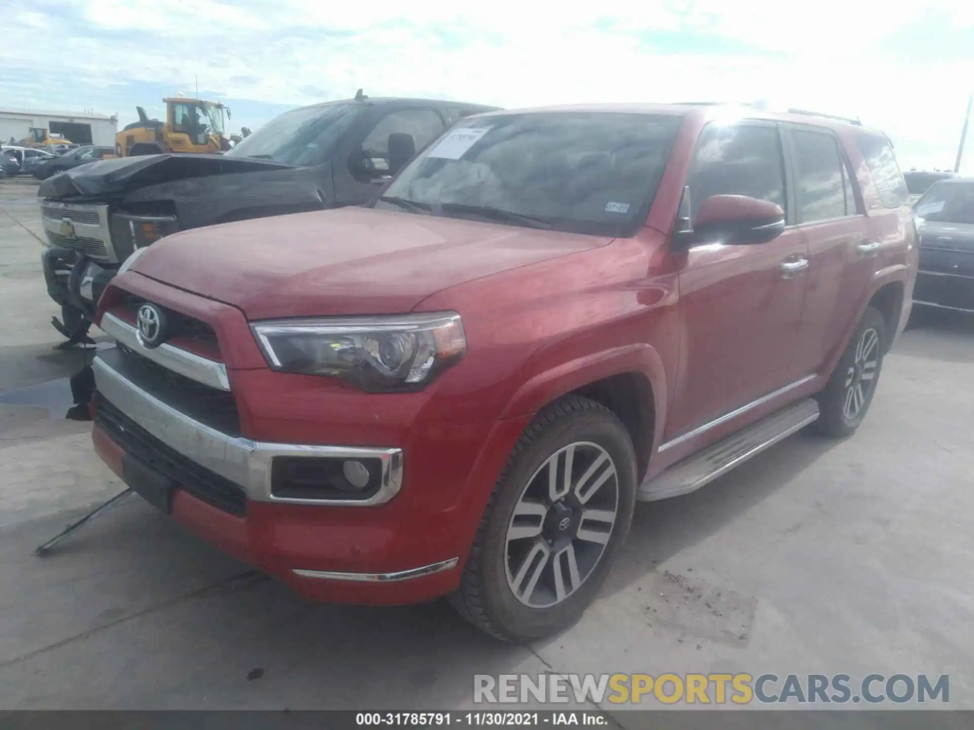 2 Photograph of a damaged car JTEBU5JR3K5724368 TOYOTA 4RUNNER 2019