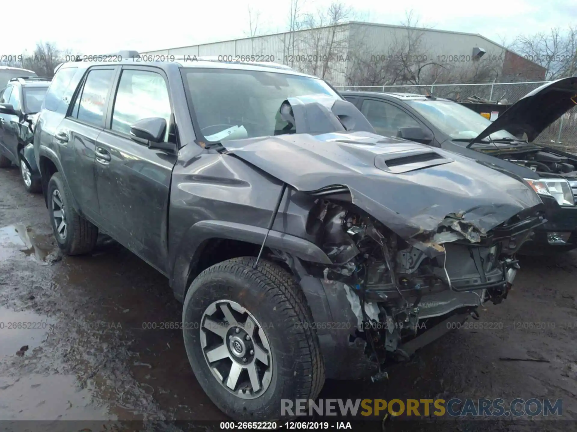 1 Photograph of a damaged car JTEBU5JR3K5725990 TOYOTA 4RUNNER 2019