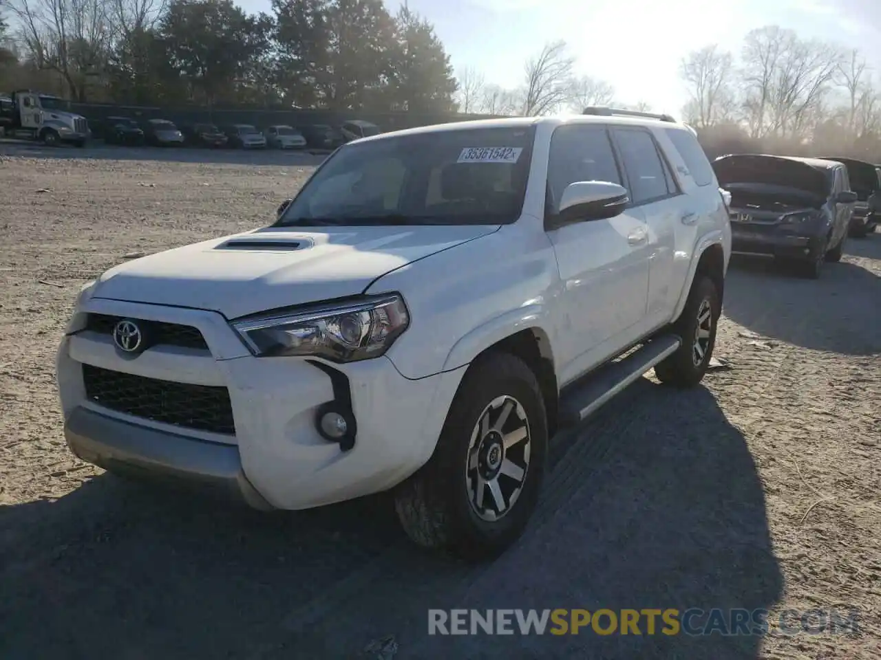 2 Photograph of a damaged car JTEBU5JR3K5727352 TOYOTA 4RUNNER 2019