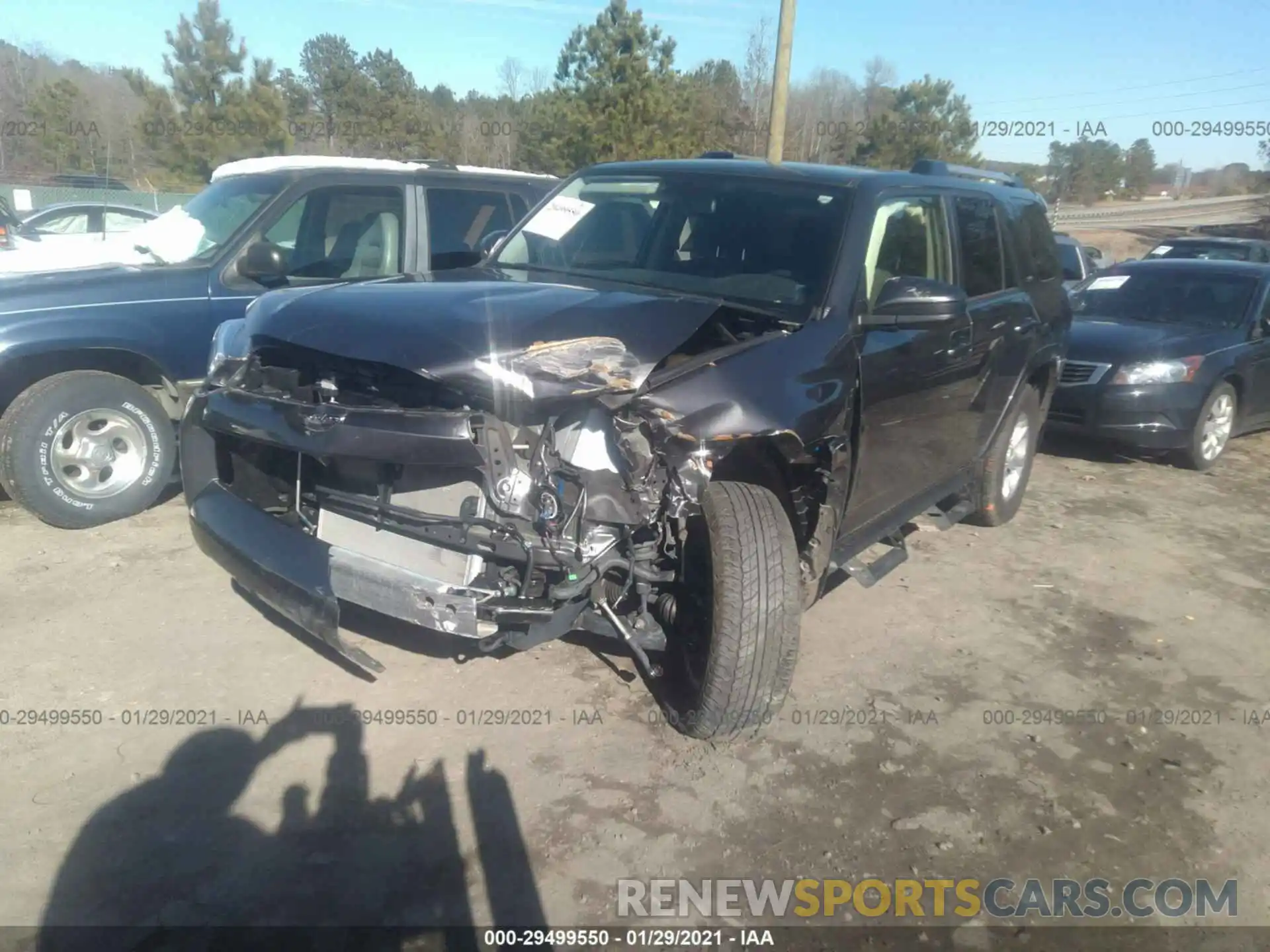 2 Photograph of a damaged car JTEBU5JR3K5732695 TOYOTA 4RUNNER 2019