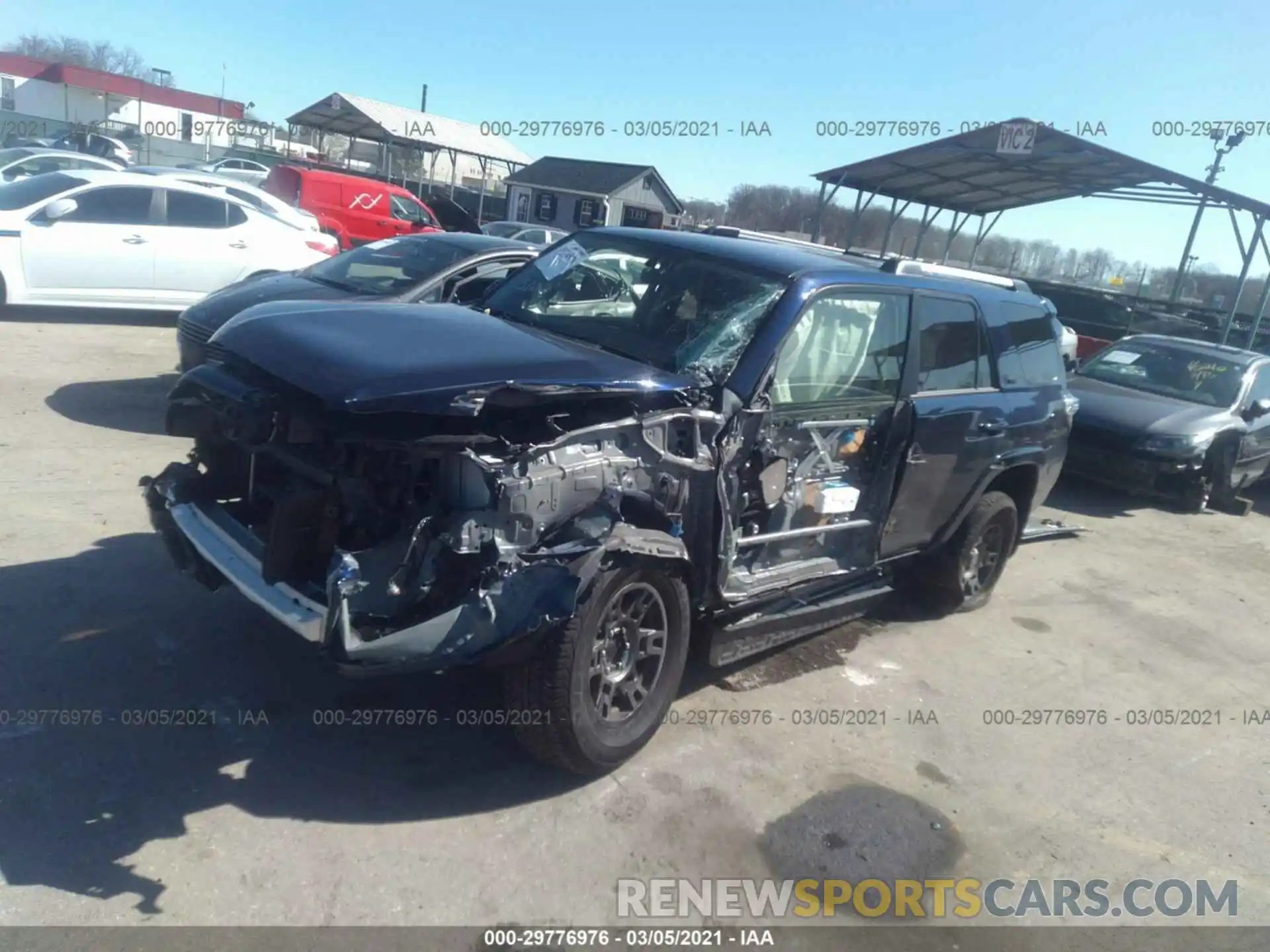 2 Photograph of a damaged car JTEBU5JR3K5732759 TOYOTA 4RUNNER 2019