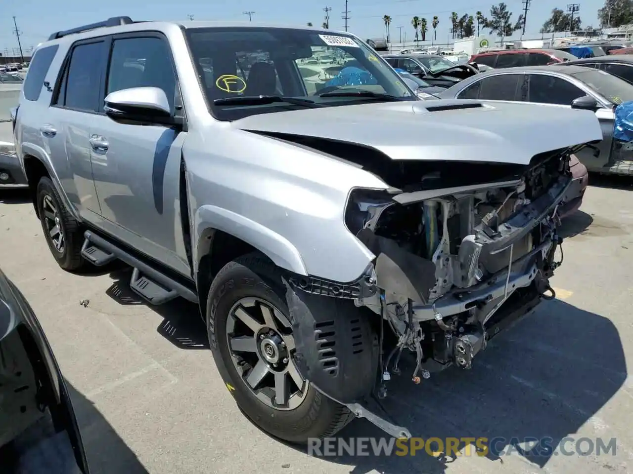 1 Photograph of a damaged car JTEBU5JR3K5734365 TOYOTA 4RUNNER 2019