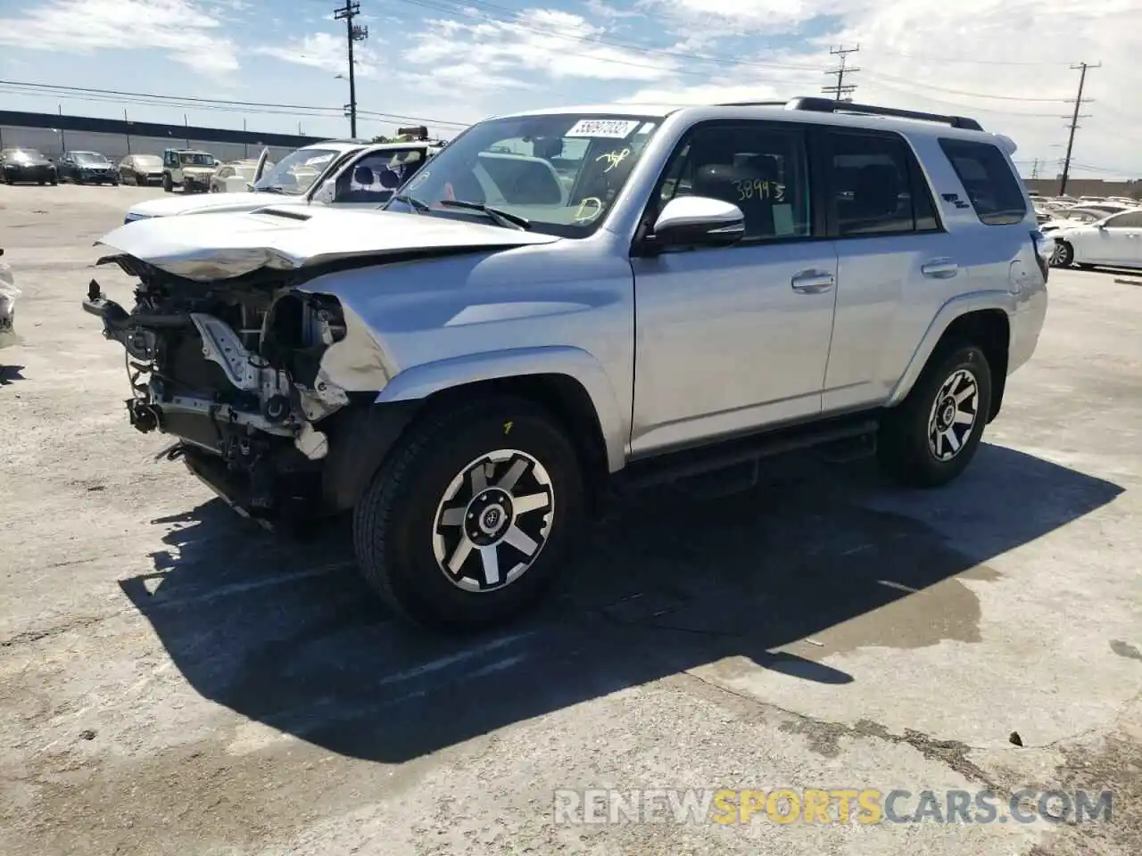 2 Photograph of a damaged car JTEBU5JR3K5734365 TOYOTA 4RUNNER 2019