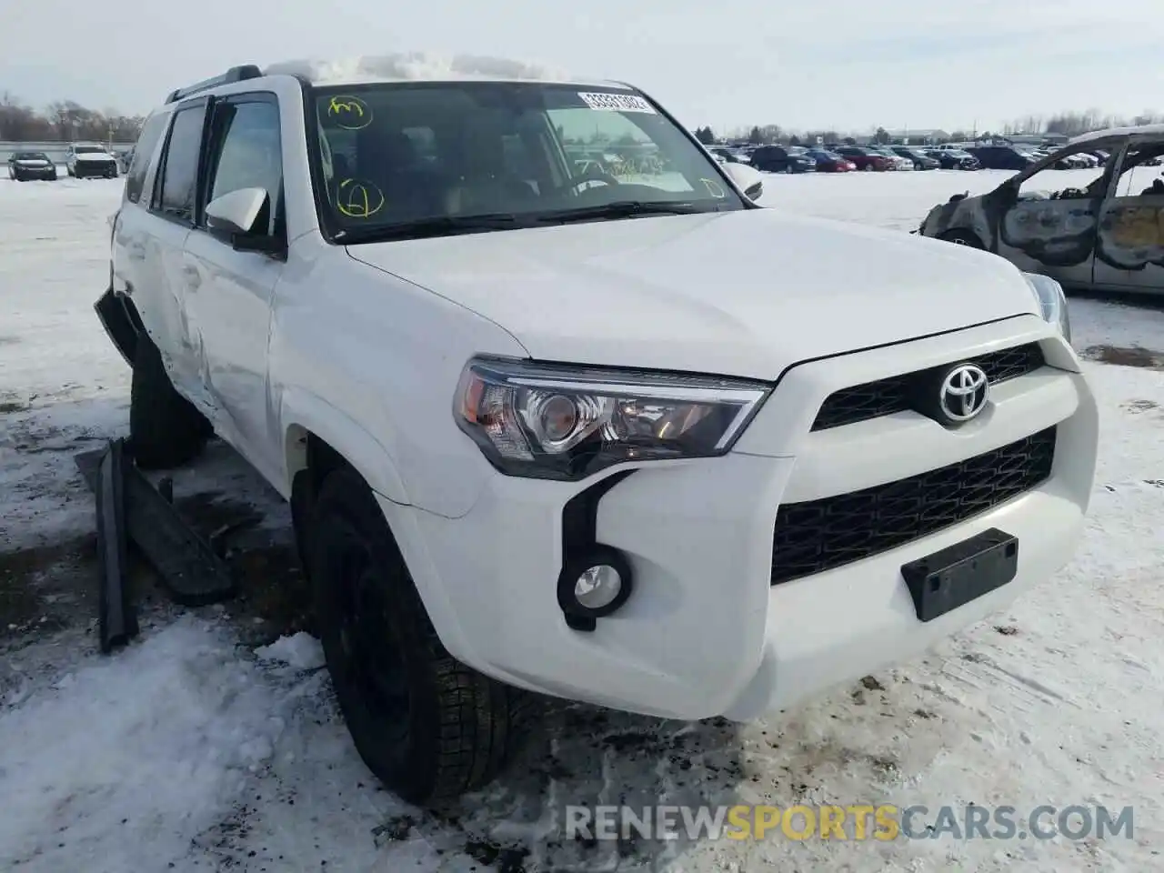 1 Photograph of a damaged car JTEBU5JR3K5736925 TOYOTA 4RUNNER 2019