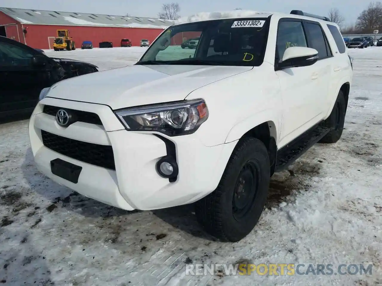 2 Photograph of a damaged car JTEBU5JR3K5736925 TOYOTA 4RUNNER 2019