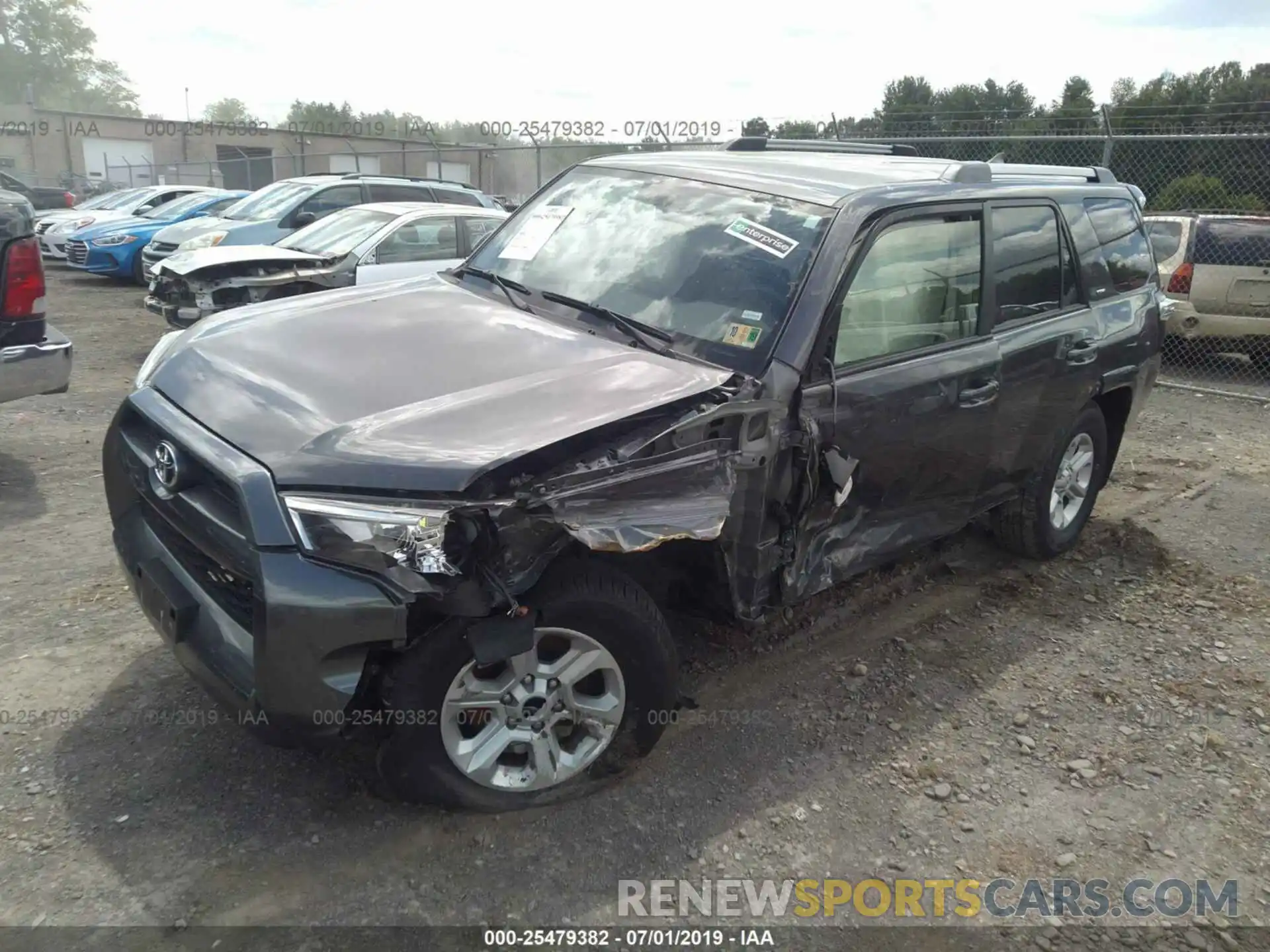 2 Photograph of a damaged car JTEBU5JR4K5612761 TOYOTA 4RUNNER 2019