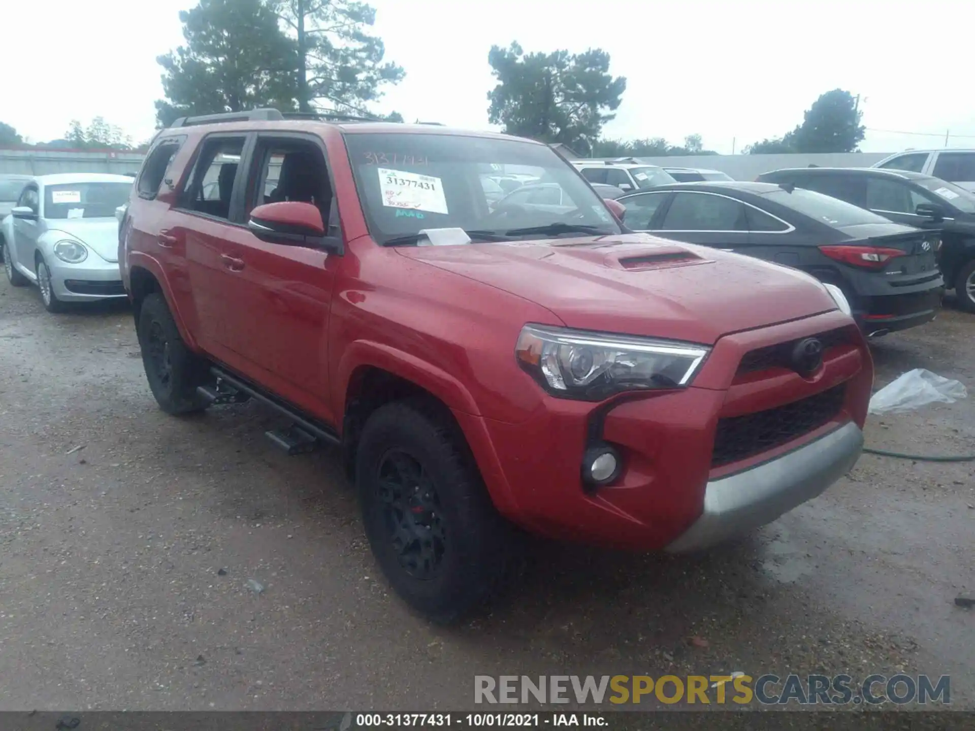 1 Photograph of a damaged car JTEBU5JR4K5616647 TOYOTA 4RUNNER 2019