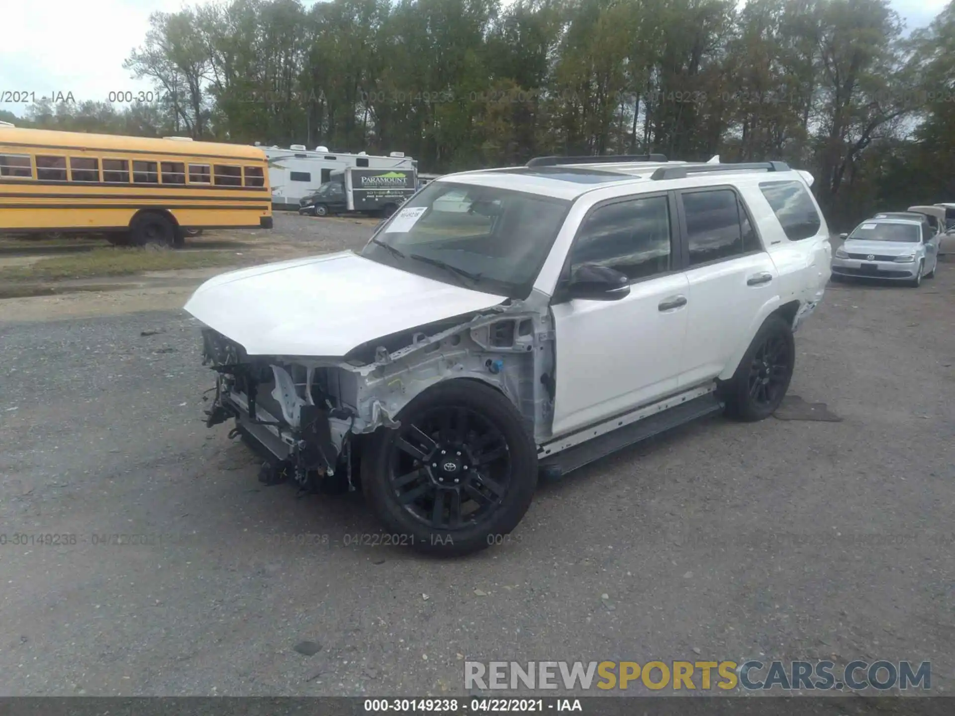 2 Photograph of a damaged car JTEBU5JR4K5617880 TOYOTA 4RUNNER 2019