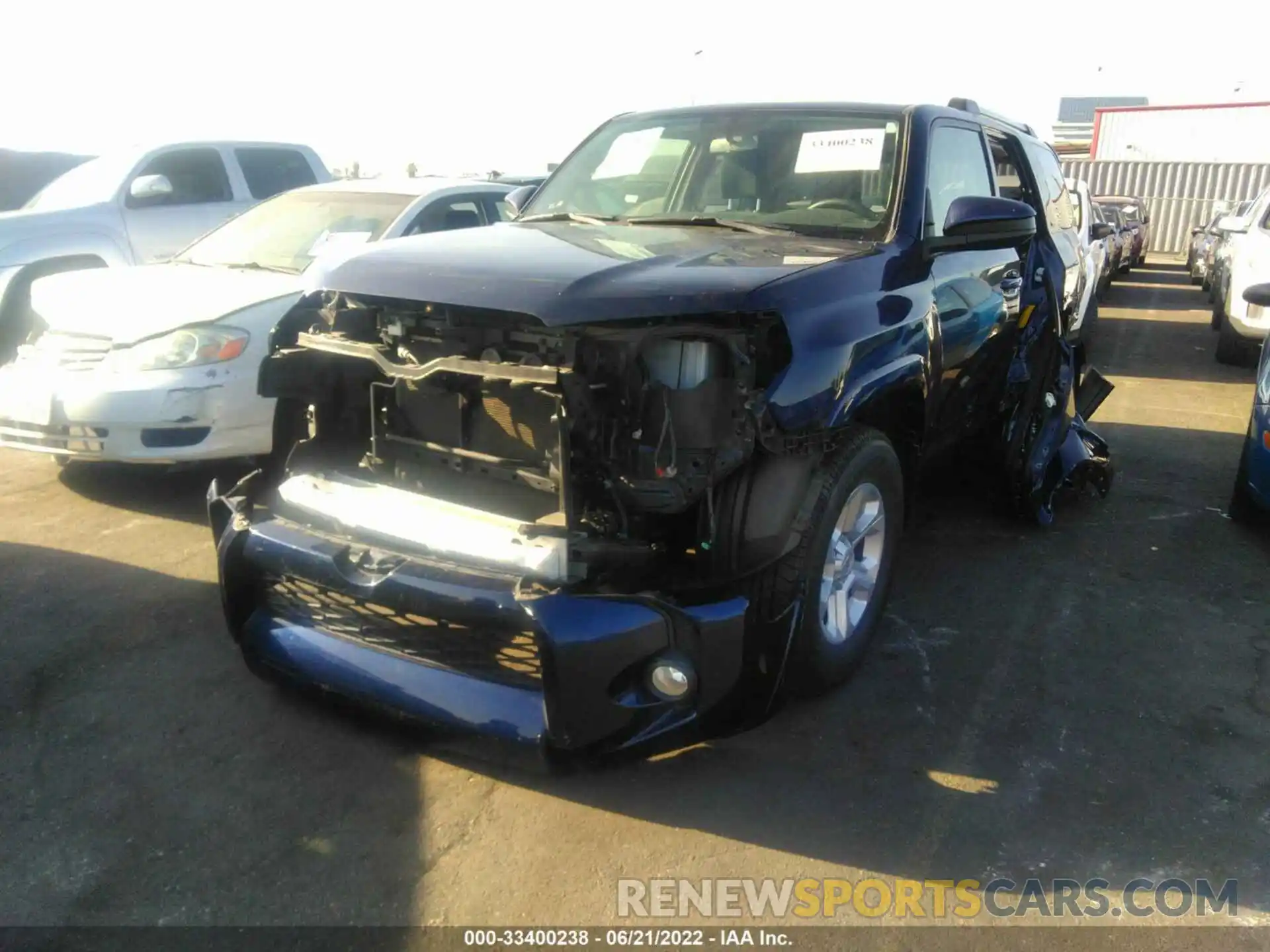 2 Photograph of a damaged car JTEBU5JR4K5621234 TOYOTA 4RUNNER 2019