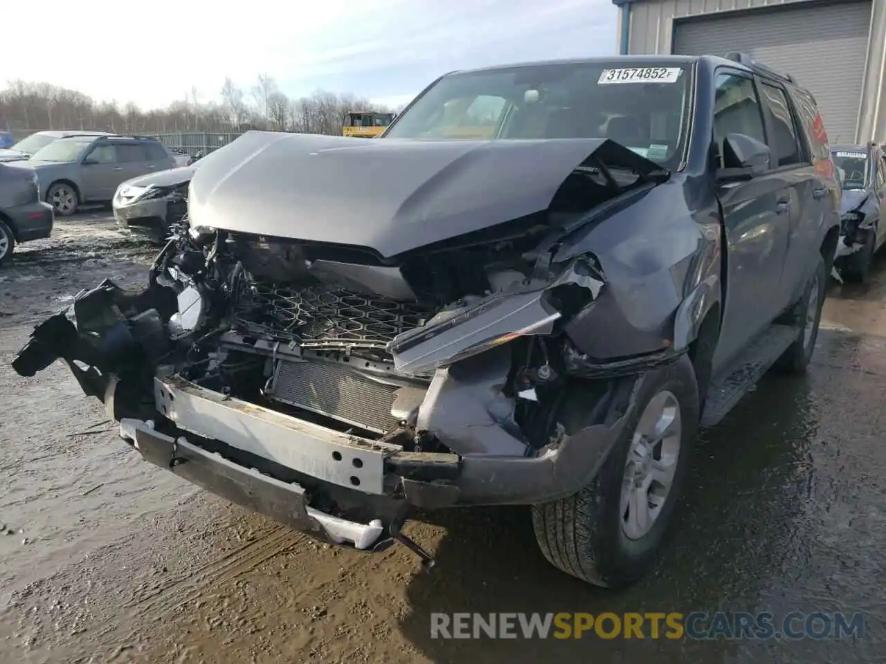 2 Photograph of a damaged car JTEBU5JR4K5625235 TOYOTA 4RUNNER 2019