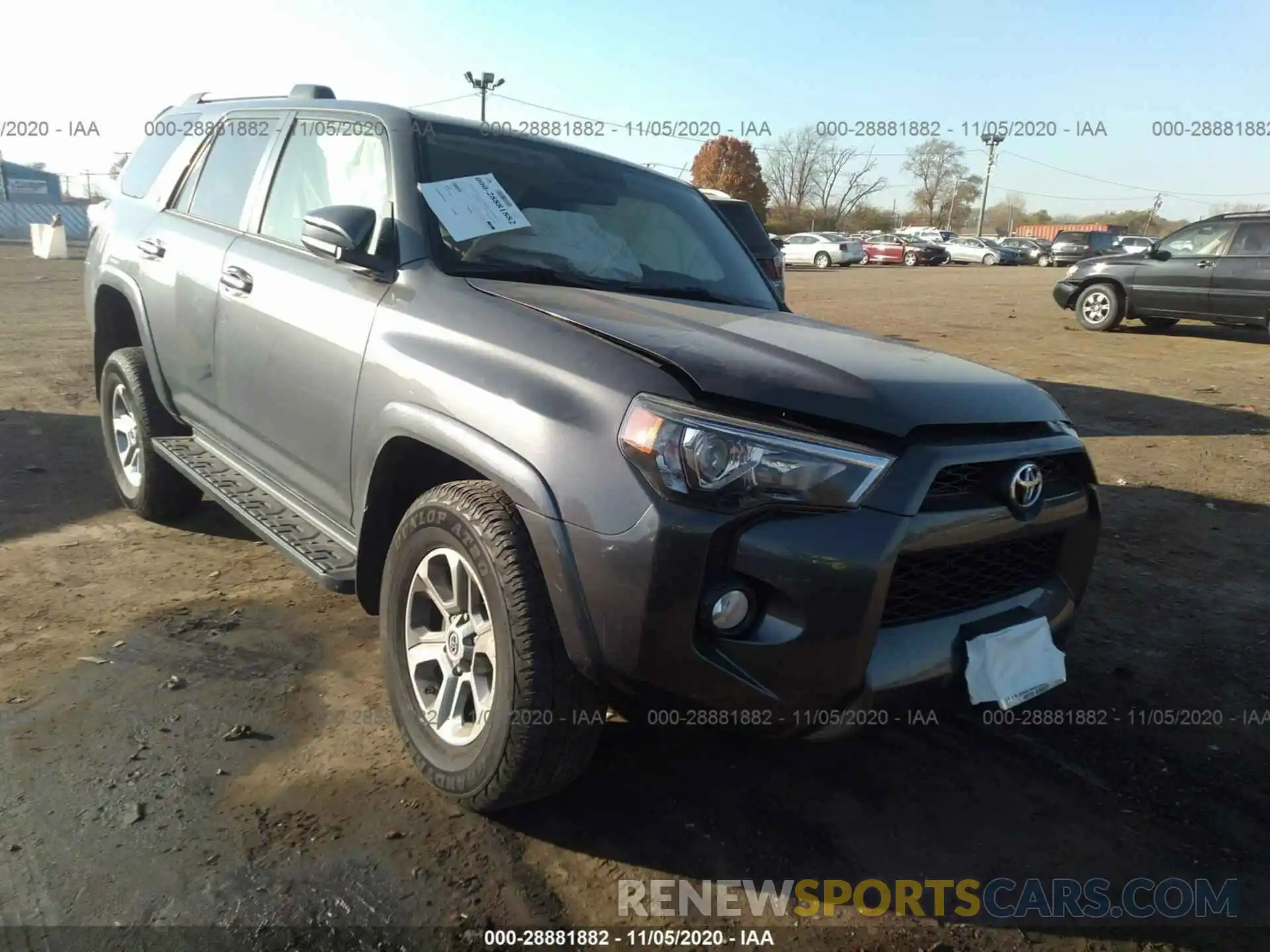 1 Photograph of a damaged car JTEBU5JR4K5626644 TOYOTA 4RUNNER 2019