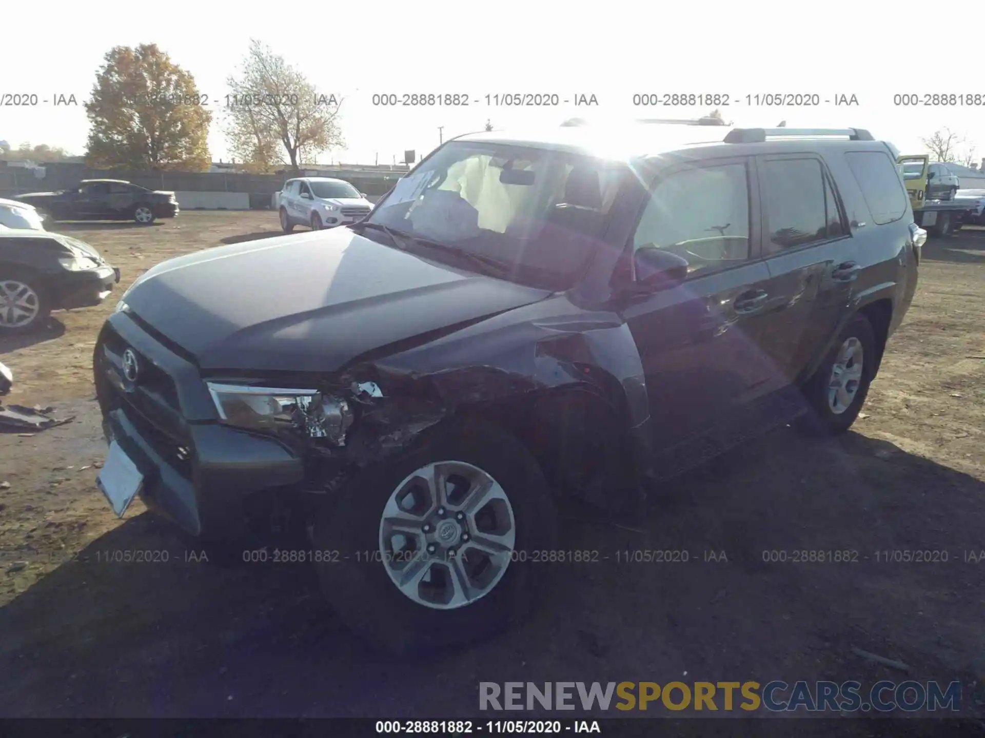 2 Photograph of a damaged car JTEBU5JR4K5626644 TOYOTA 4RUNNER 2019