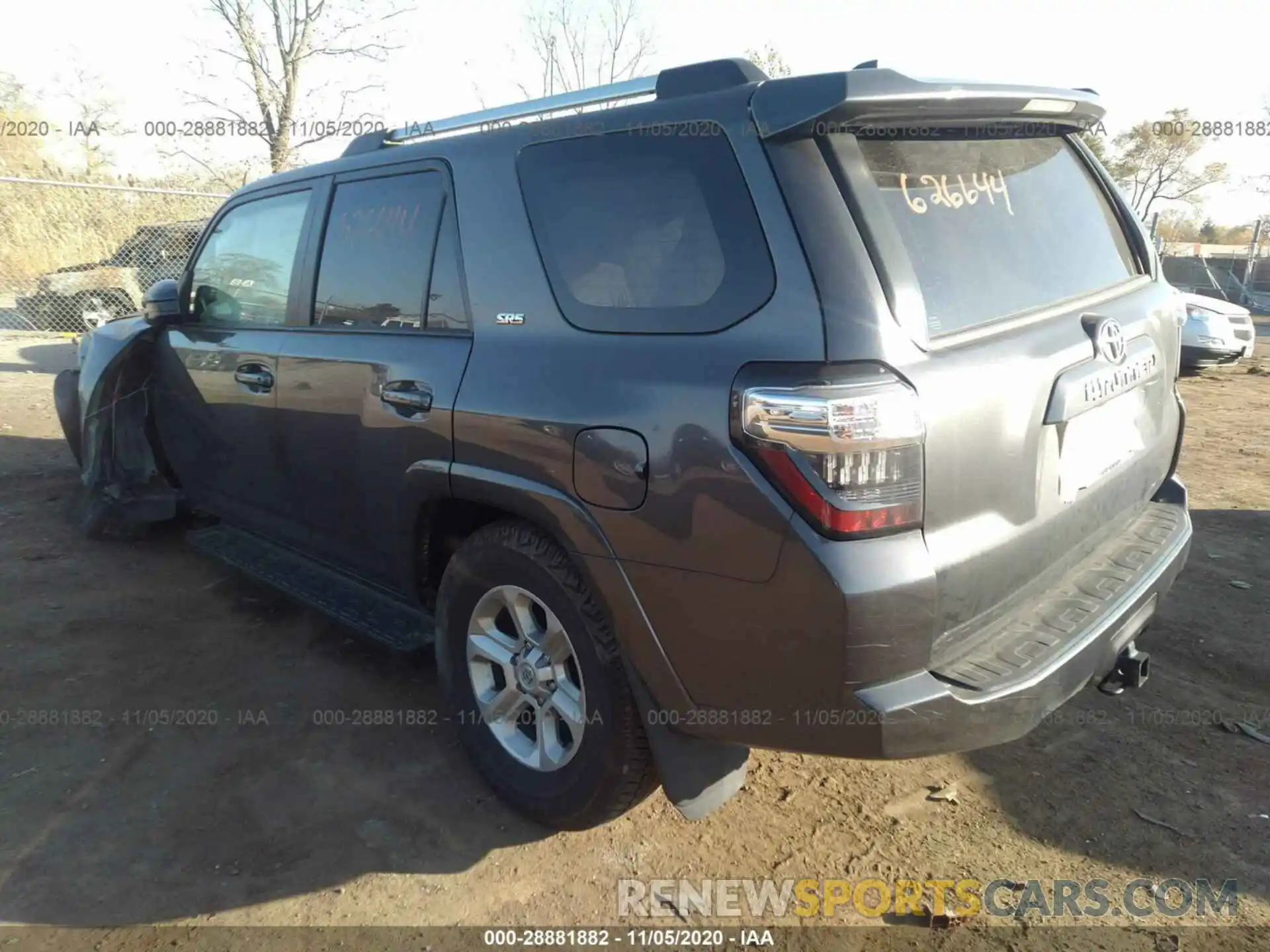 3 Photograph of a damaged car JTEBU5JR4K5626644 TOYOTA 4RUNNER 2019