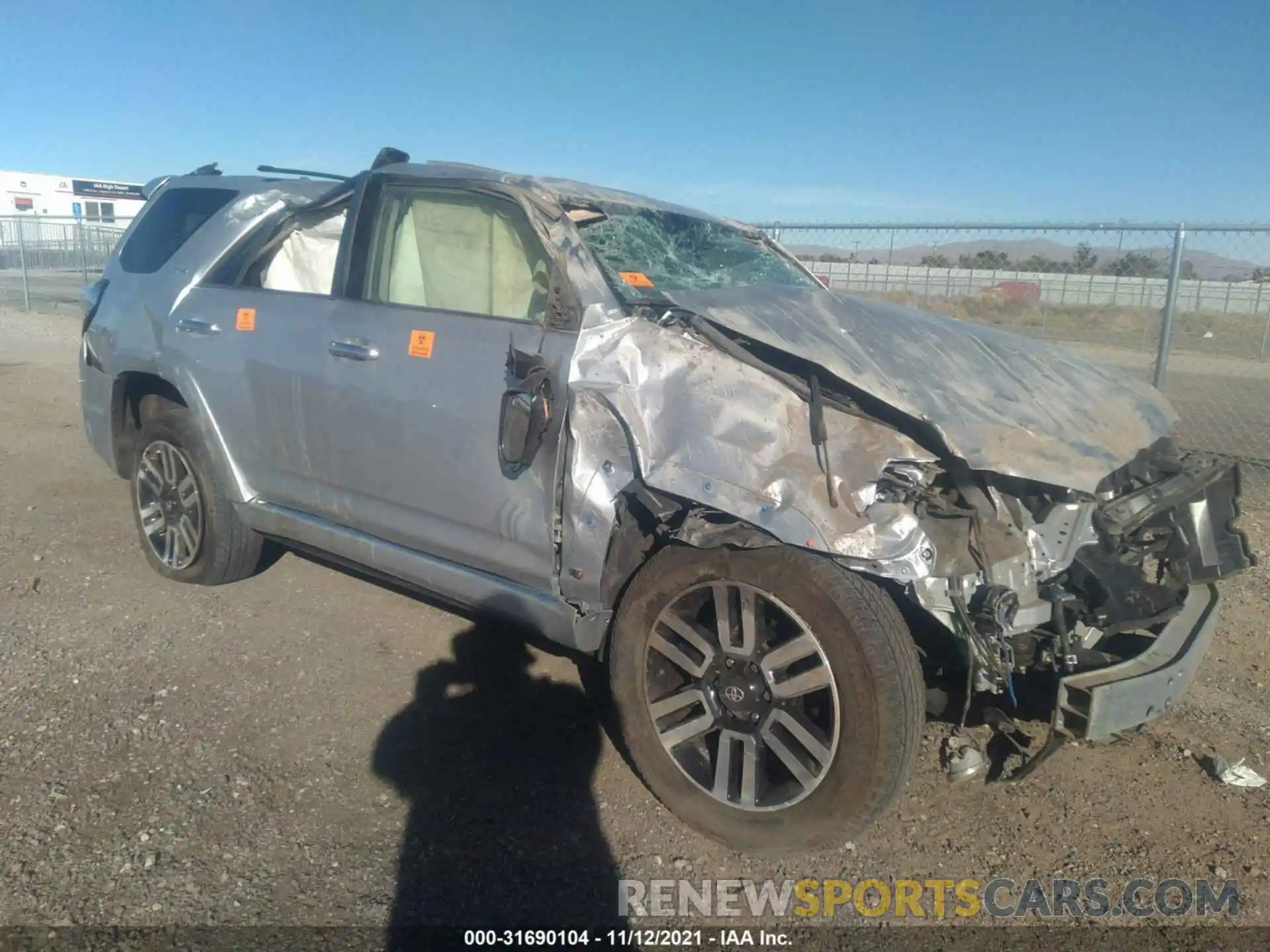 1 Photograph of a damaged car JTEBU5JR4K5634663 TOYOTA 4RUNNER 2019