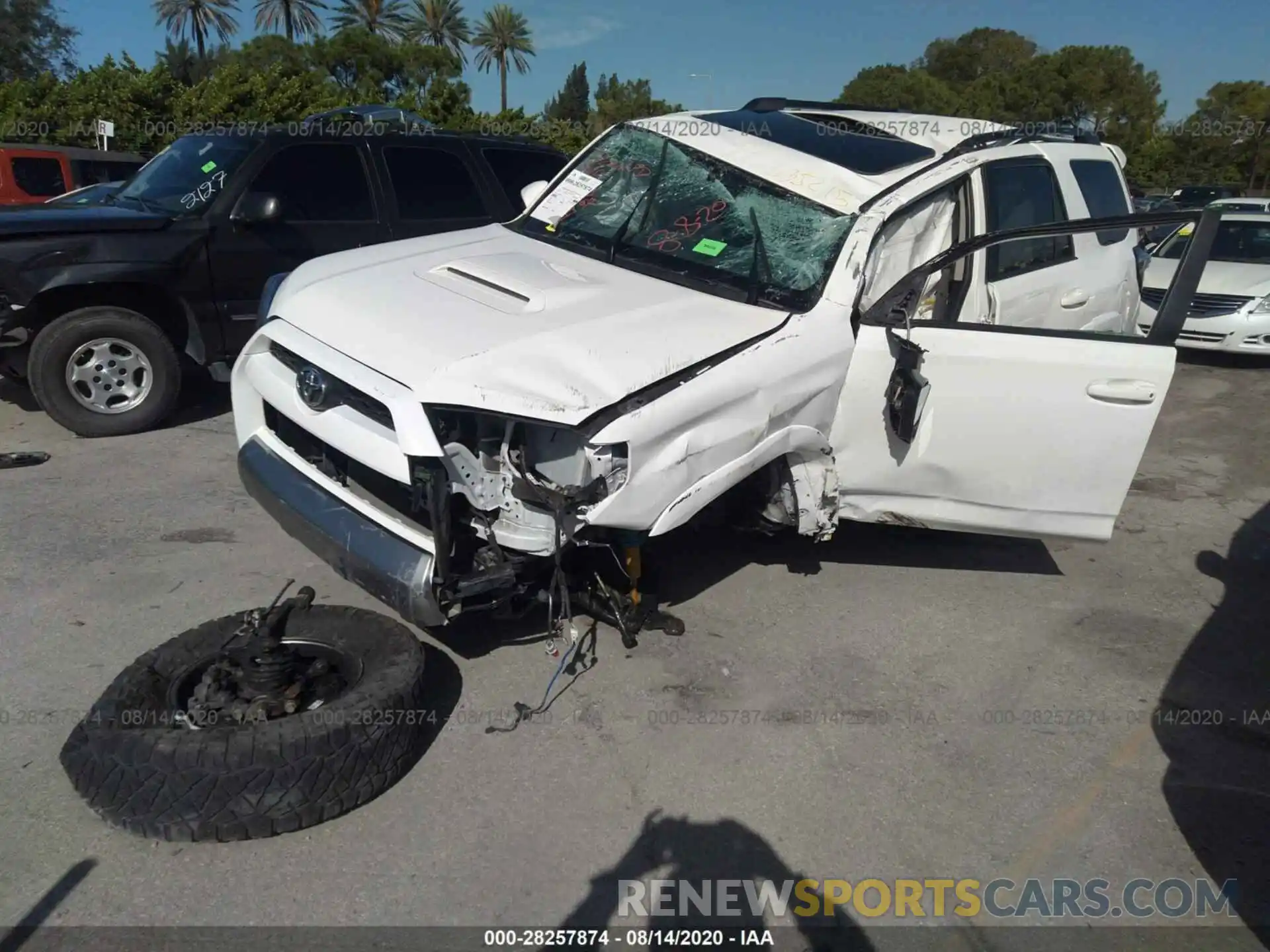 2 Photograph of a damaged car JTEBU5JR4K5635215 TOYOTA 4RUNNER 2019