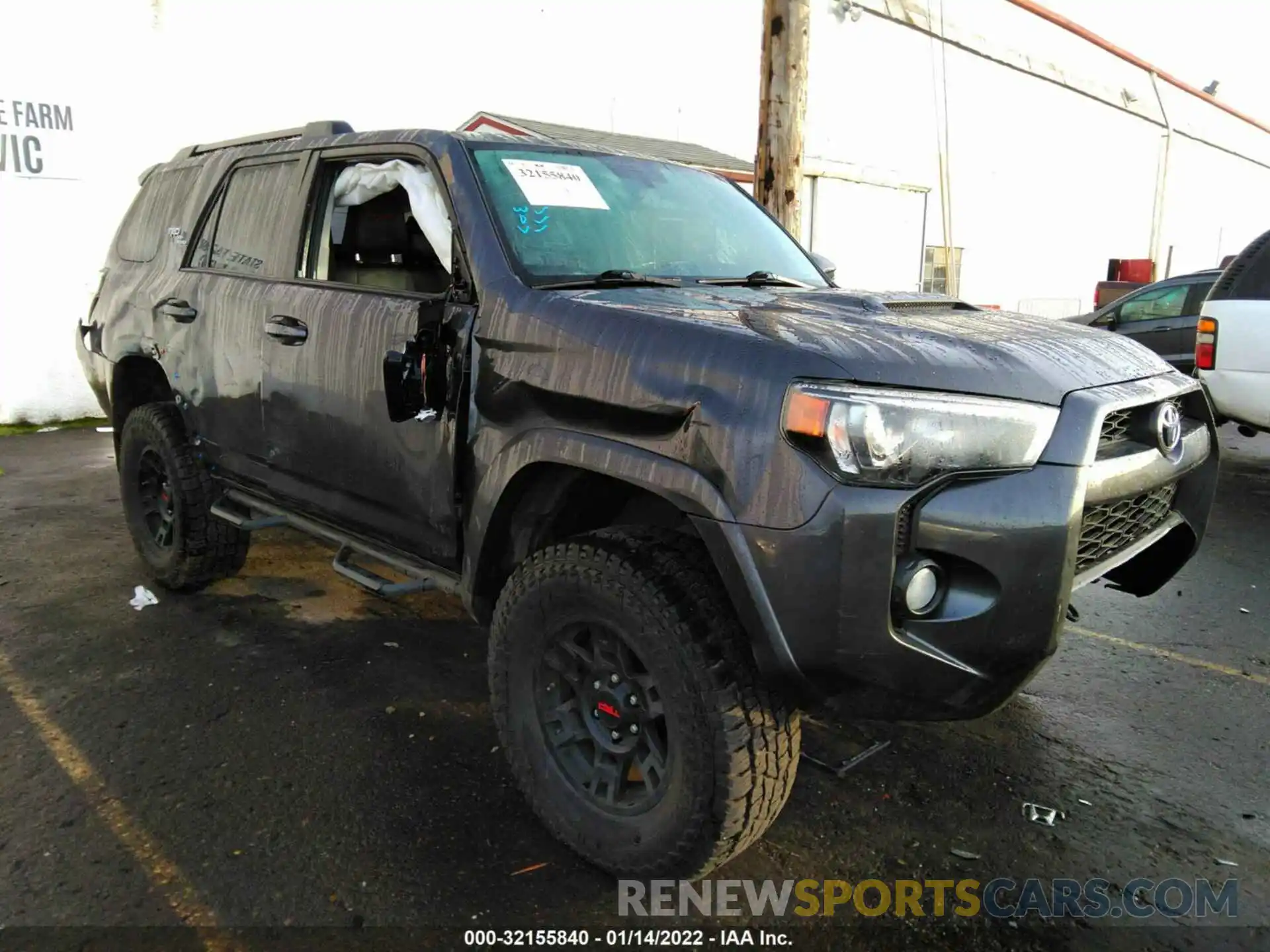 1 Photograph of a damaged car JTEBU5JR4K5635490 TOYOTA 4RUNNER 2019