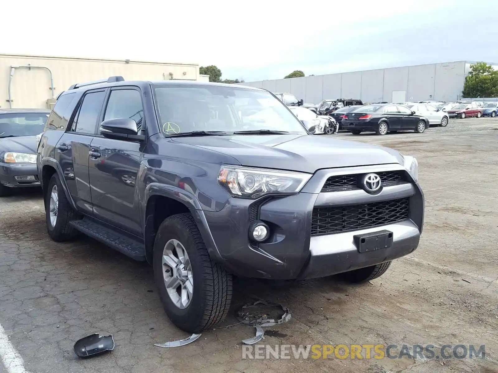 1 Photograph of a damaged car JTEBU5JR4K5643993 TOYOTA 4RUNNER 2019