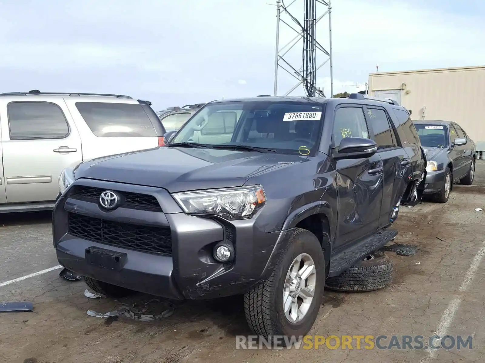 2 Photograph of a damaged car JTEBU5JR4K5643993 TOYOTA 4RUNNER 2019