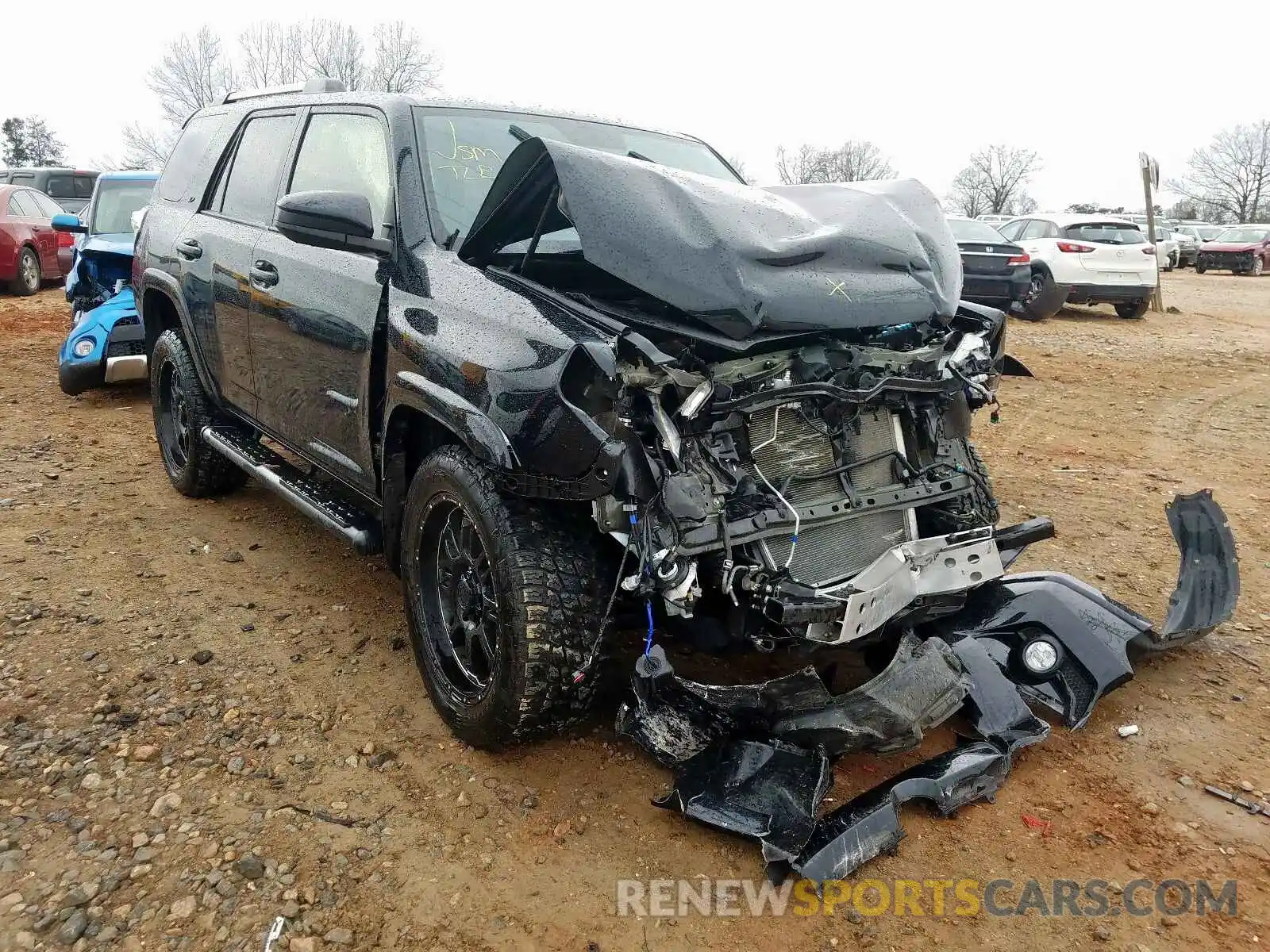 1 Photograph of a damaged car JTEBU5JR4K5644920 TOYOTA 4RUNNER 2019