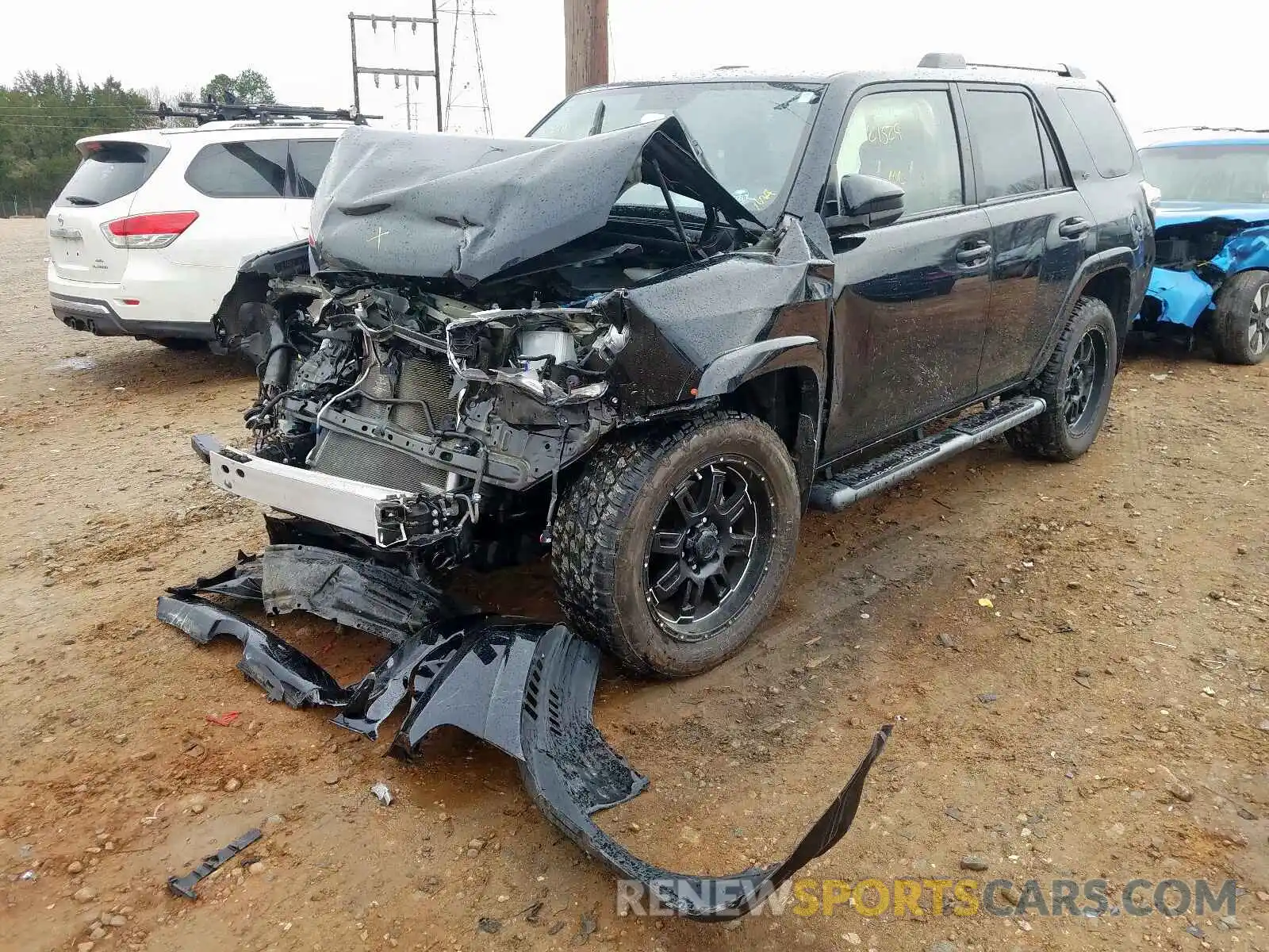 2 Photograph of a damaged car JTEBU5JR4K5644920 TOYOTA 4RUNNER 2019