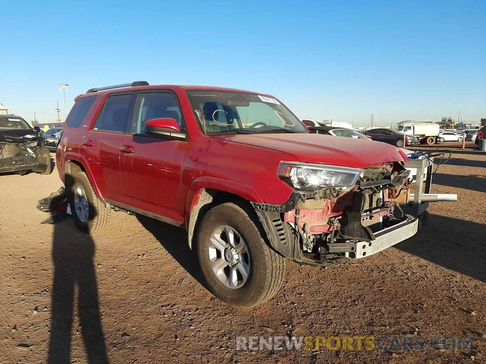 1 Photograph of a damaged car JTEBU5JR4K5645937 TOYOTA 4RUNNER 2019