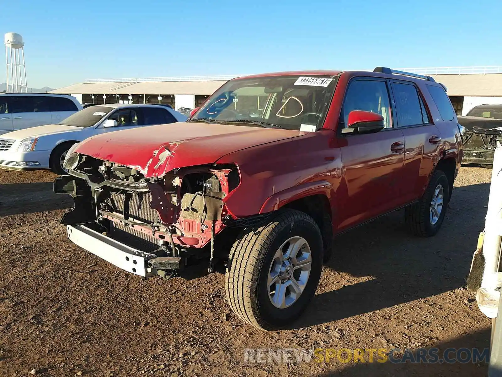 2 Photograph of a damaged car JTEBU5JR4K5645937 TOYOTA 4RUNNER 2019