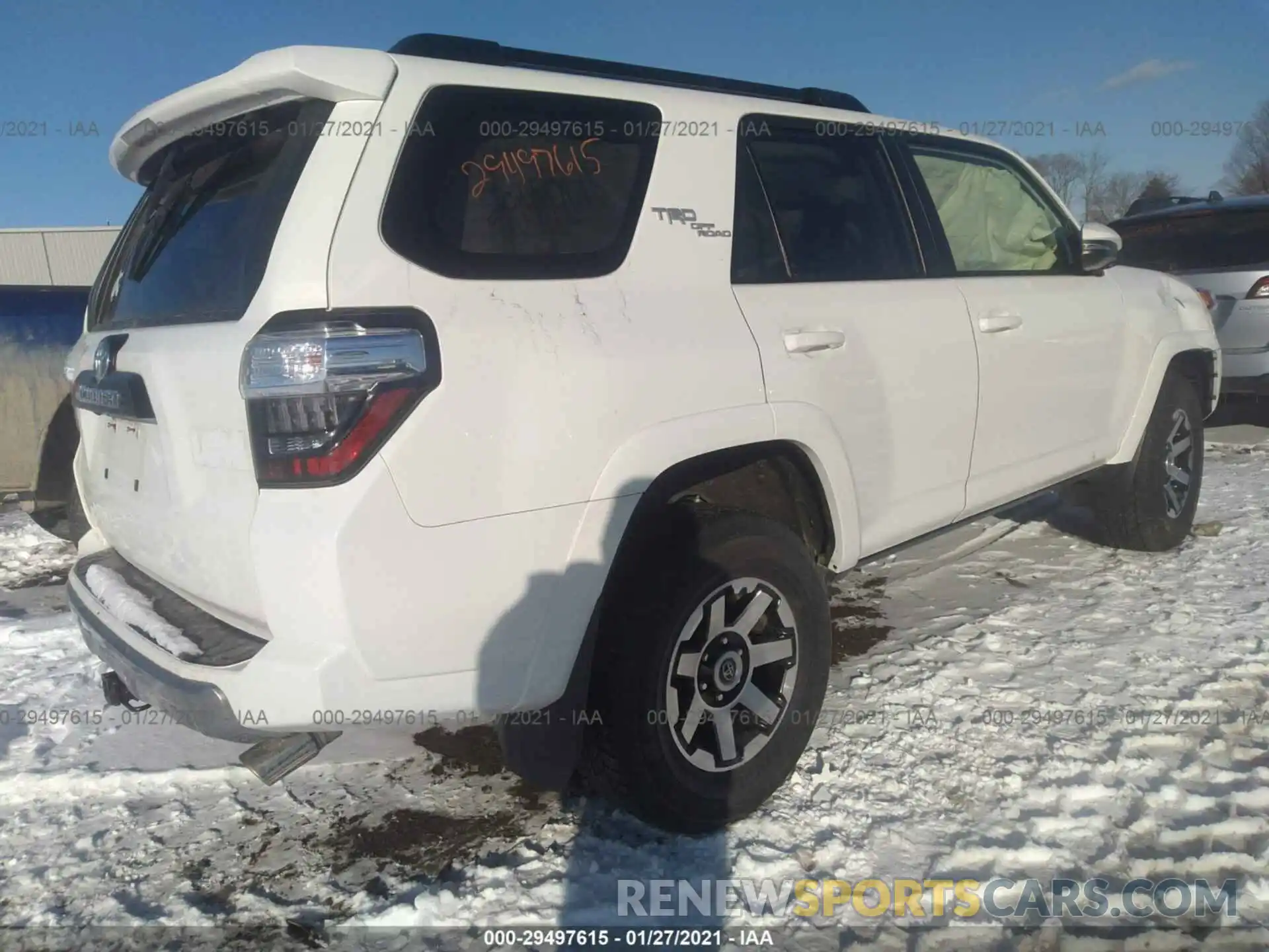 4 Photograph of a damaged car JTEBU5JR4K5648742 TOYOTA 4RUNNER 2019