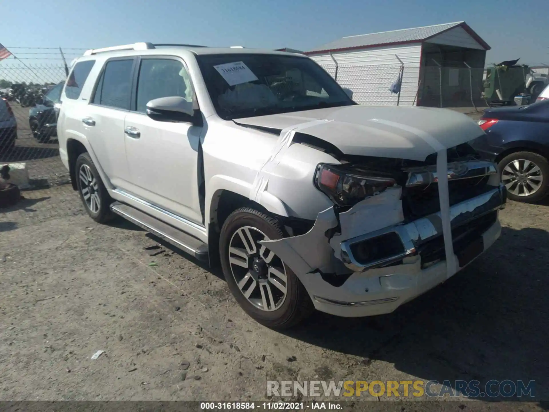 1 Photograph of a damaged car JTEBU5JR4K5653830 TOYOTA 4RUNNER 2019