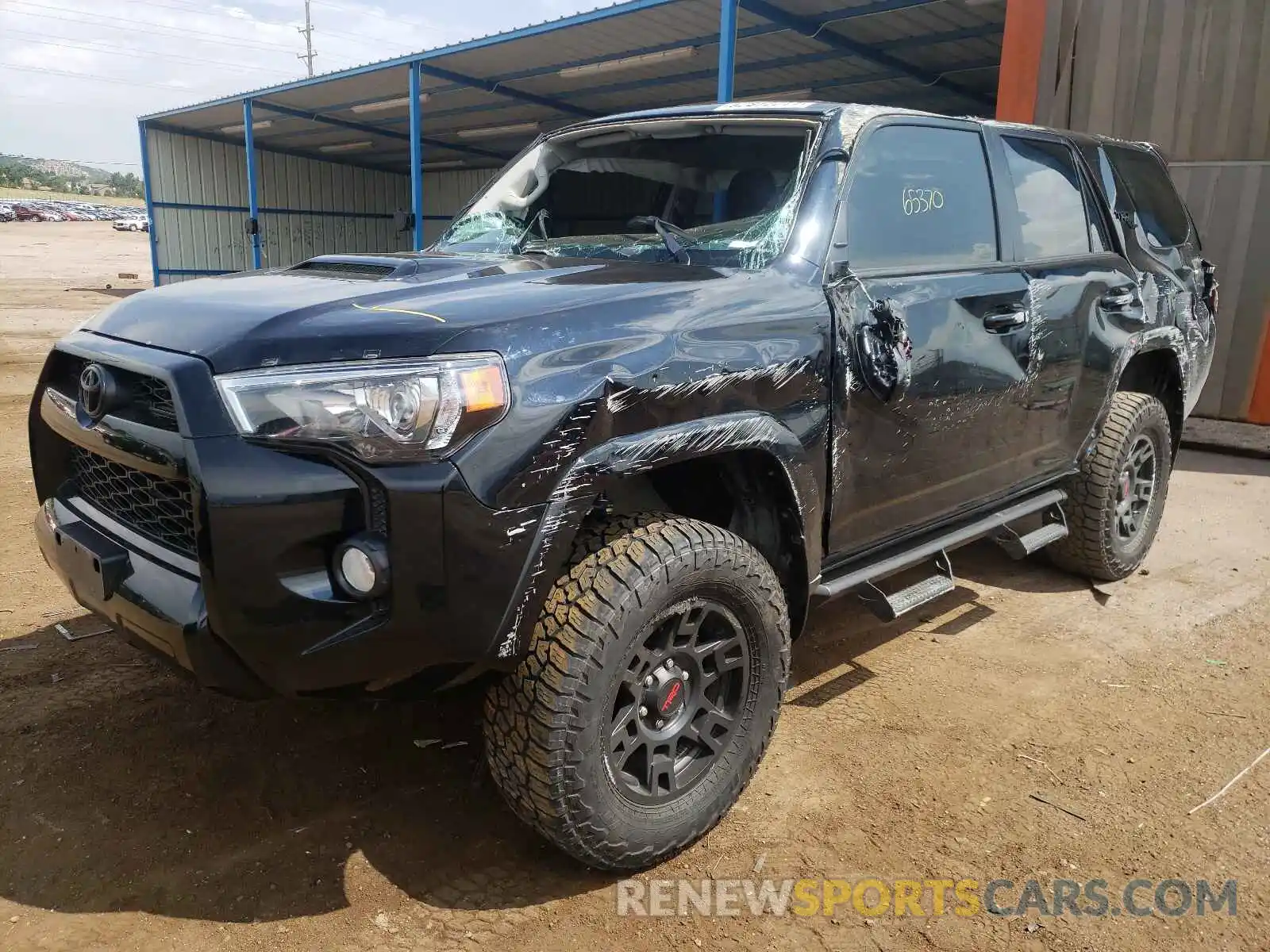 2 Photograph of a damaged car JTEBU5JR4K5654699 TOYOTA 4RUNNER 2019