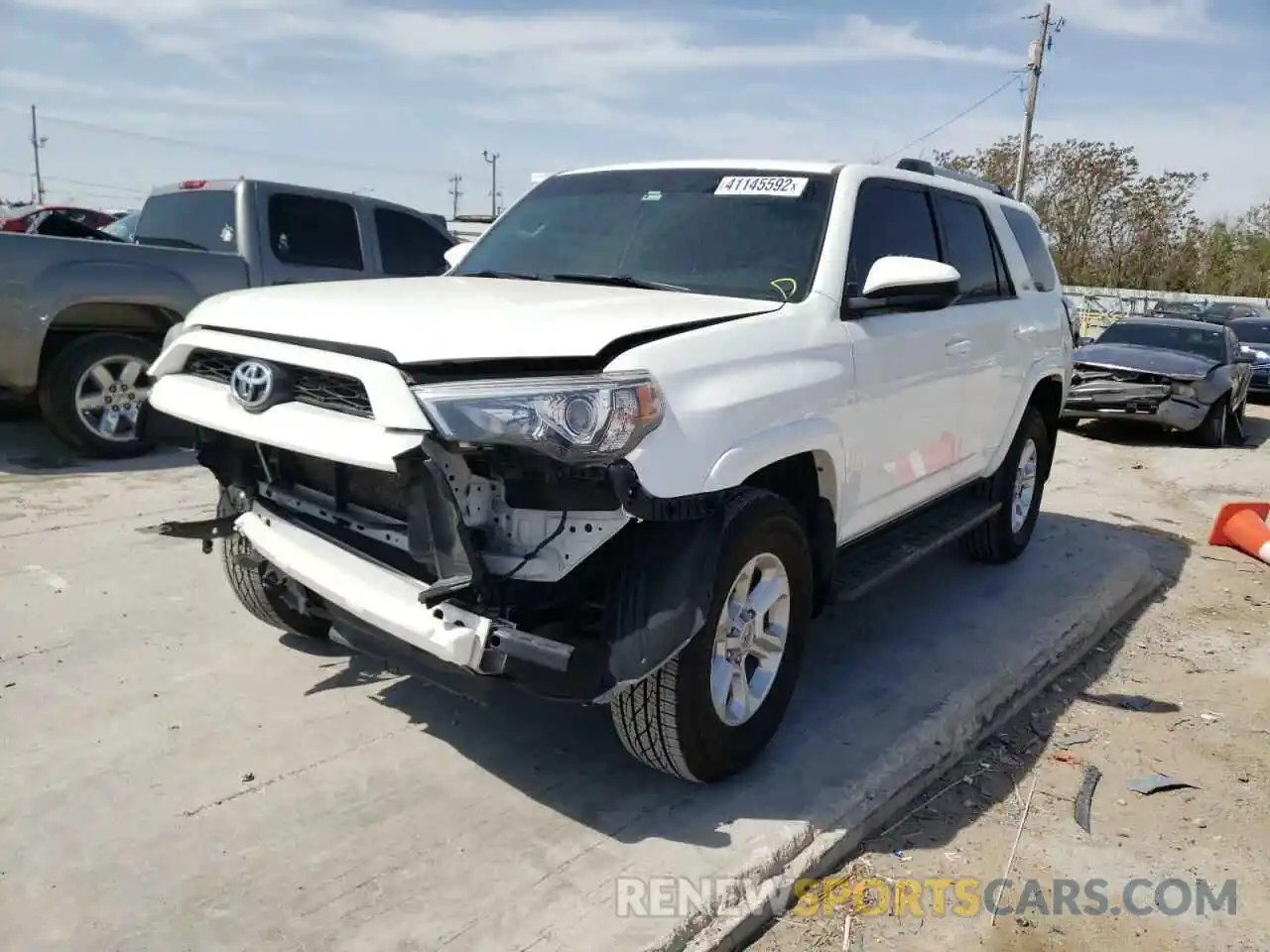 2 Photograph of a damaged car JTEBU5JR4K5657859 TOYOTA 4RUNNER 2019