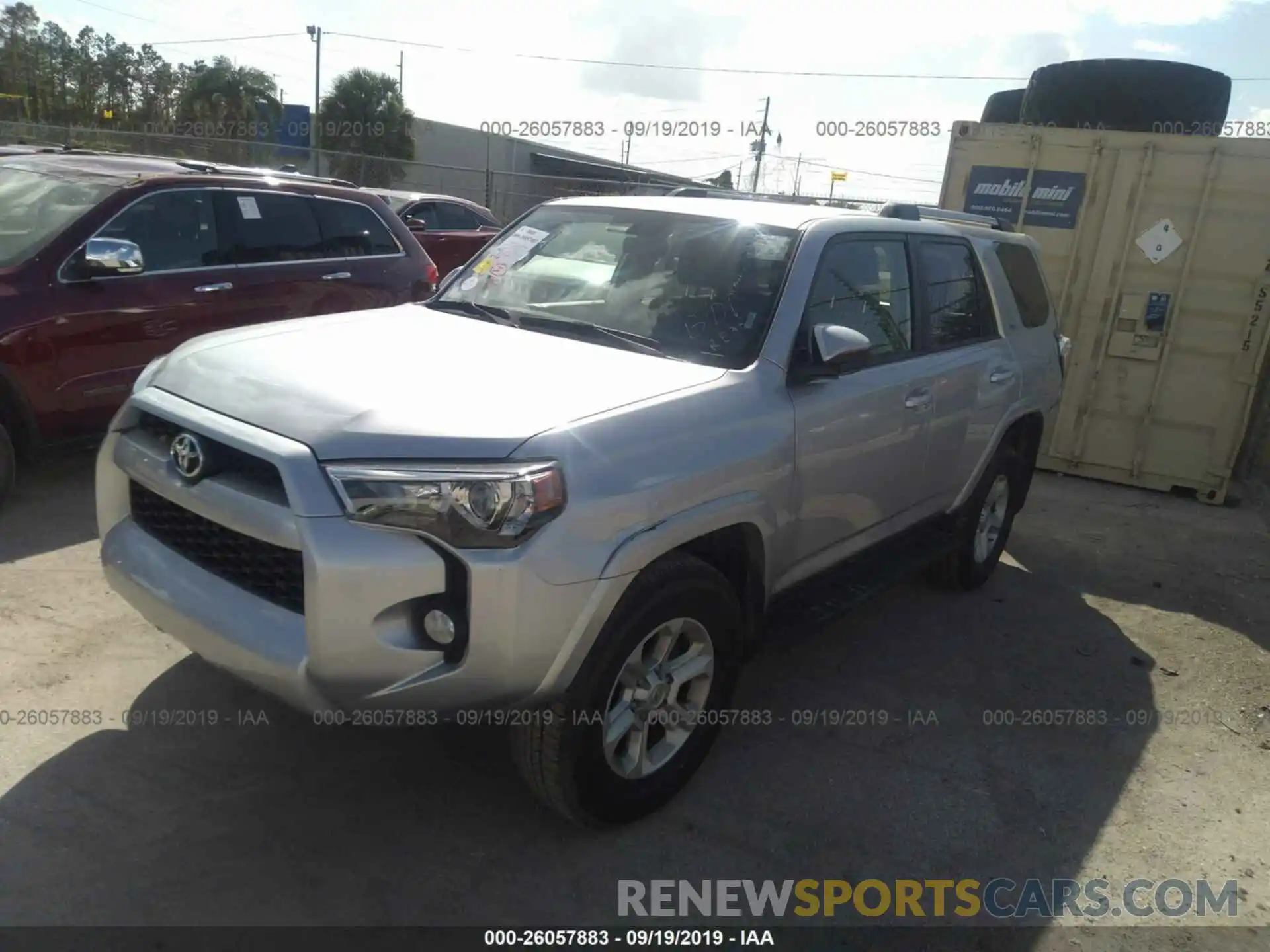 2 Photograph of a damaged car JTEBU5JR4K5658400 TOYOTA 4RUNNER 2019