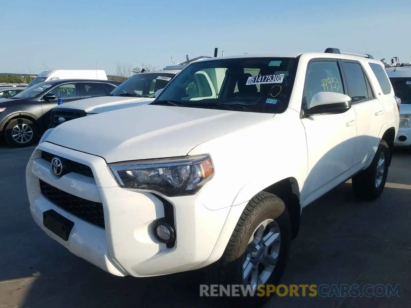 2 Photograph of a damaged car JTEBU5JR4K5659952 TOYOTA 4RUNNER 2019