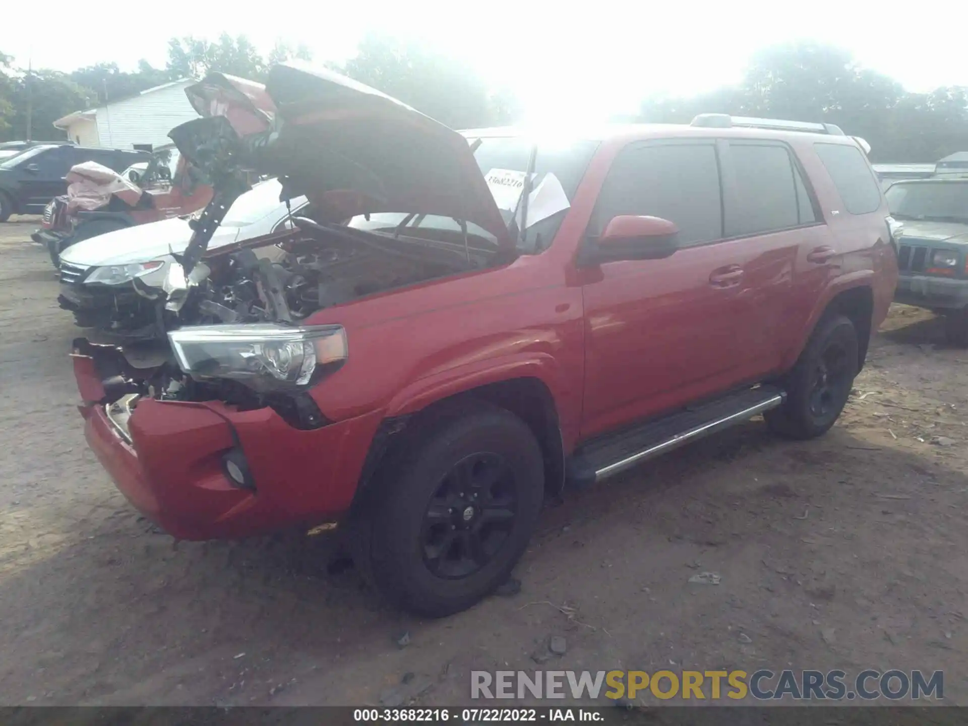 2 Photograph of a damaged car JTEBU5JR4K5660096 TOYOTA 4RUNNER 2019